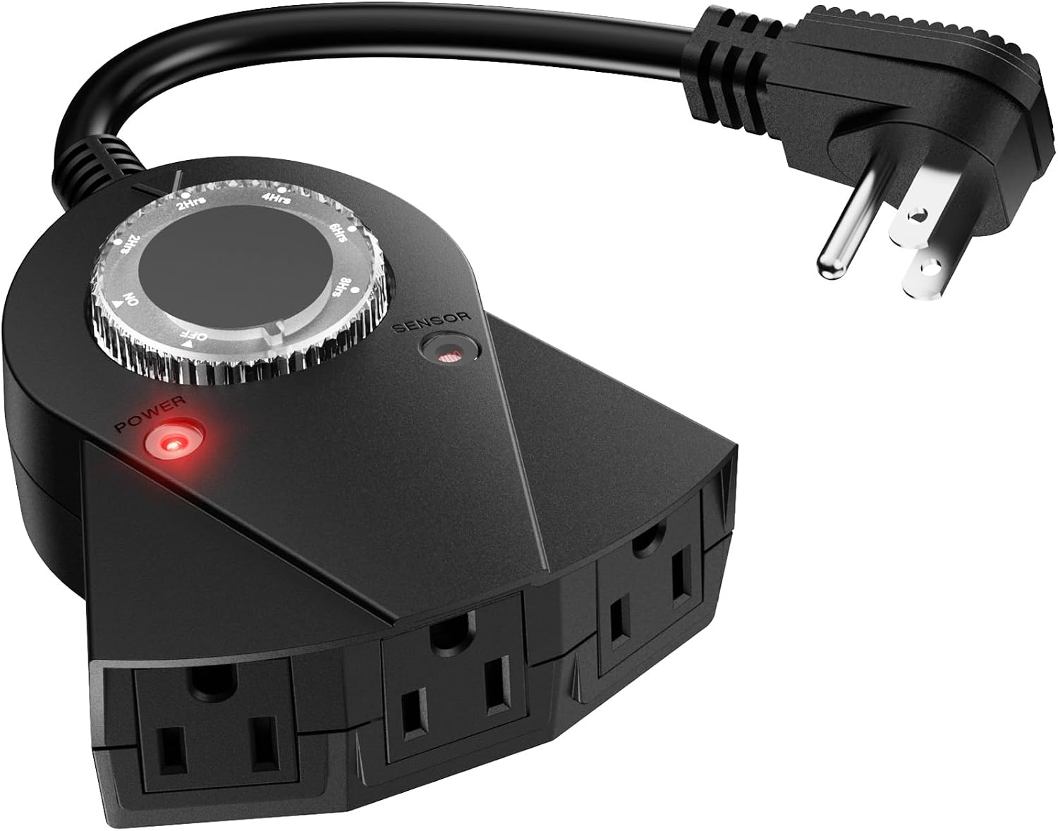 Brightown Outdoor Light Timer Waterproof 24 Hour Plug In Timer with 3 ...