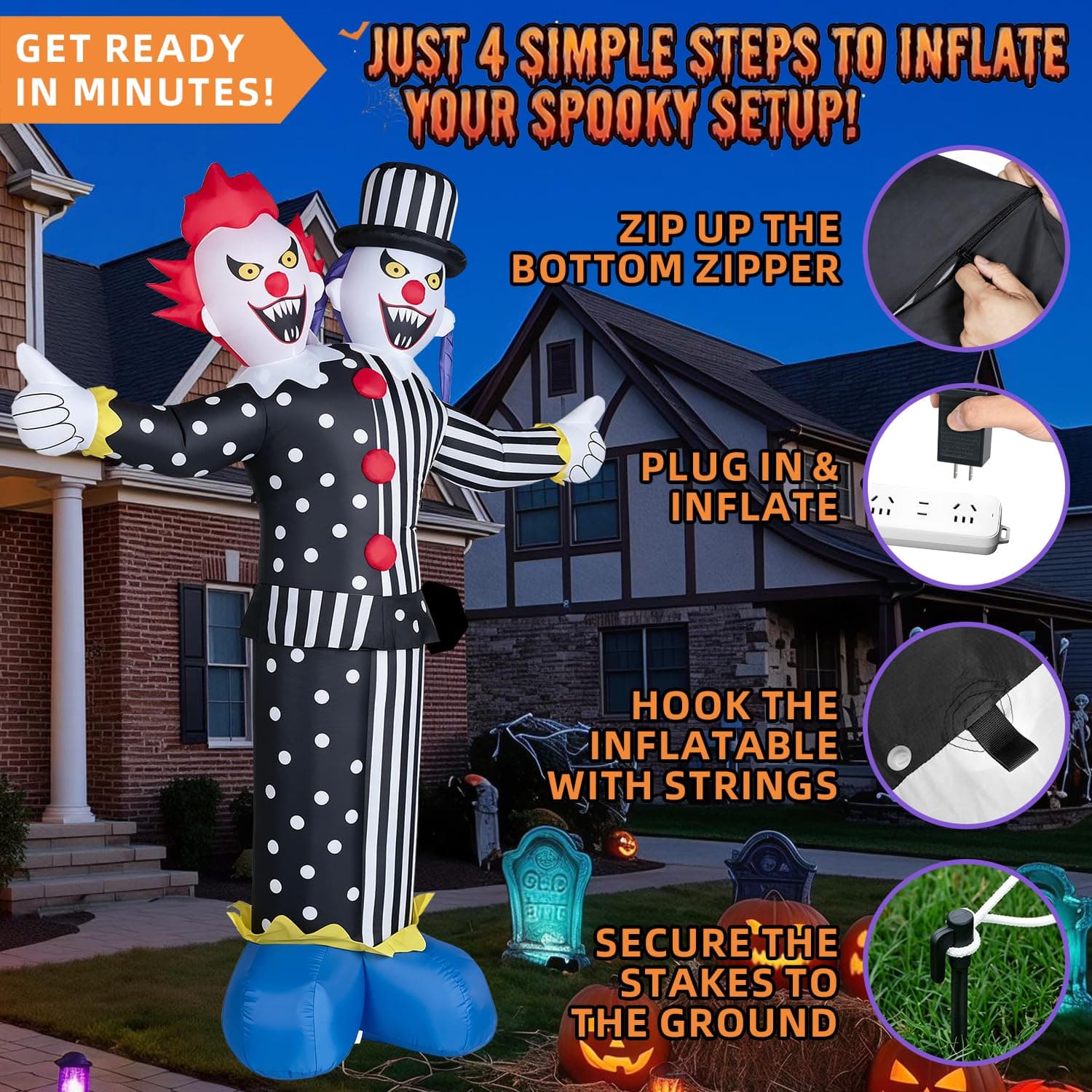 OGETFUUR L5ZQYA819HDI08 Outdoor-Halloween-Decor - View #5