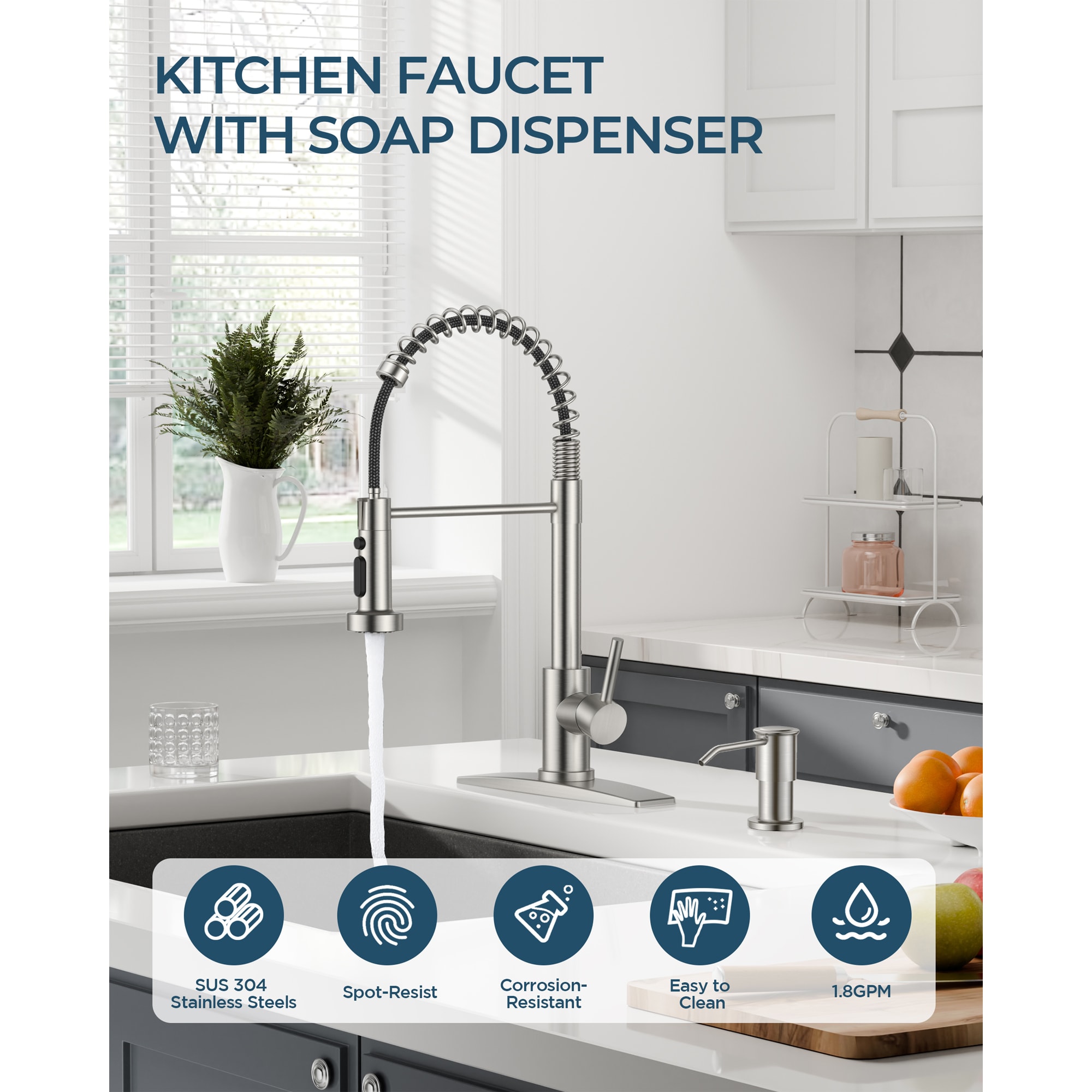 FURUISI L4BN-SD Kitchen-Faucets - View #5