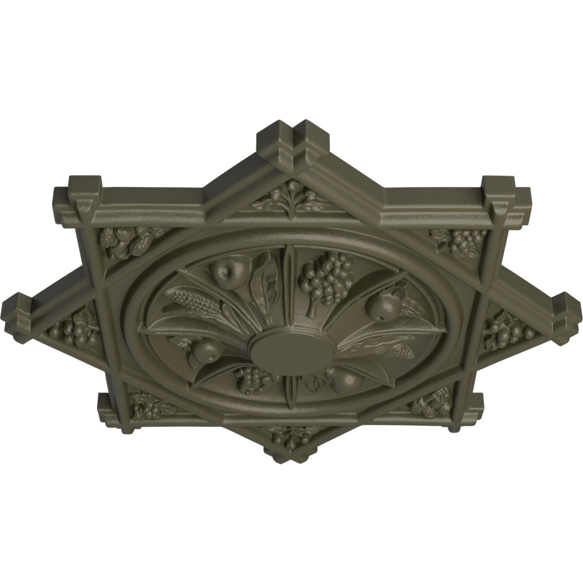 Ekena Millwork CM38ANWHF Ceiling-Medallions - View #2