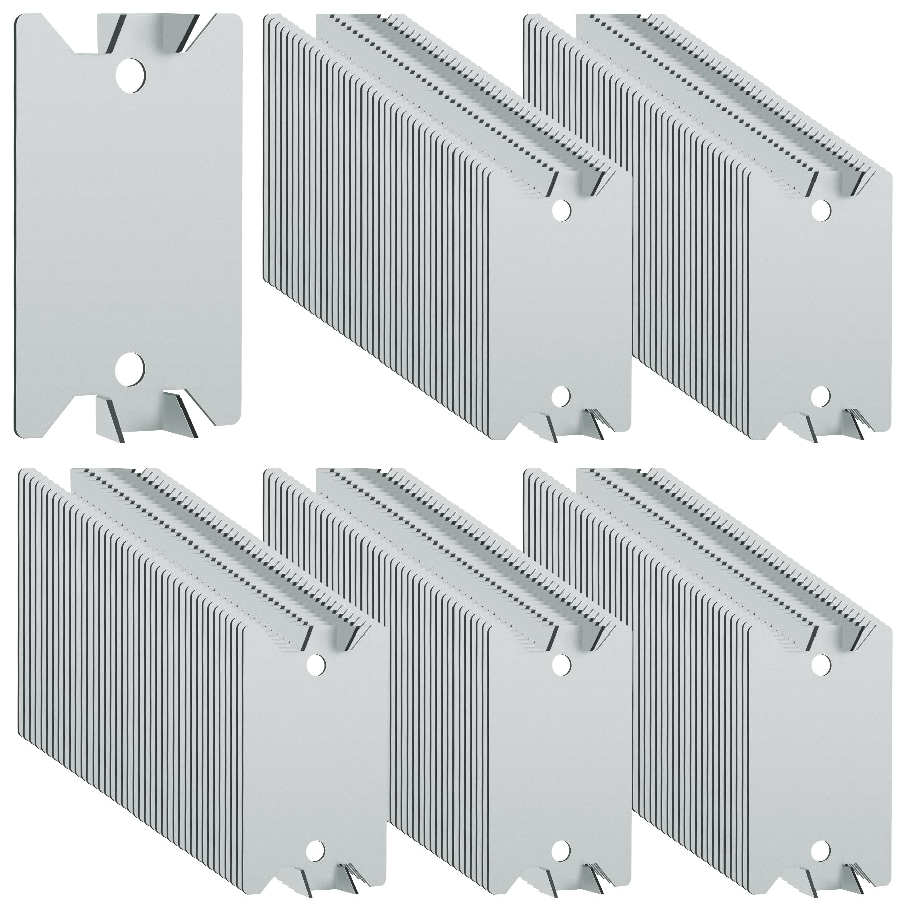 Phyfalip  Nail Plates for Wood Studs 1.5 by 2.5 Inch Nail Stud Guards with Sharp Pointed Prongs Electrical Wire Stud Plate Protector Nail Stopper