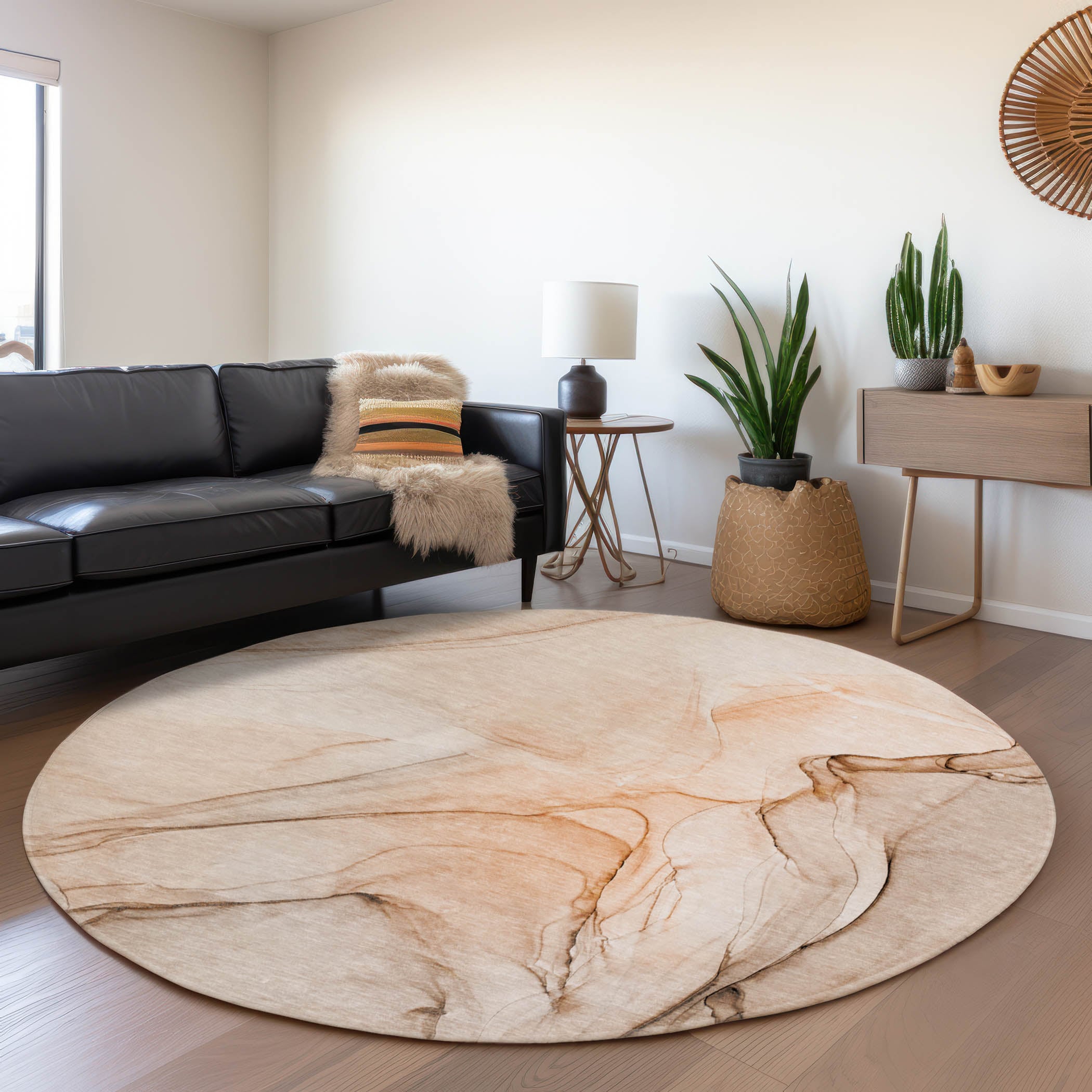 Addison Rugs AMF532SM8X10 Mayfield AMF532SM 8 x 10 (ft) Loomed Polyester Salmon Rectangular Indoor Geometric Machine washable Area rug
