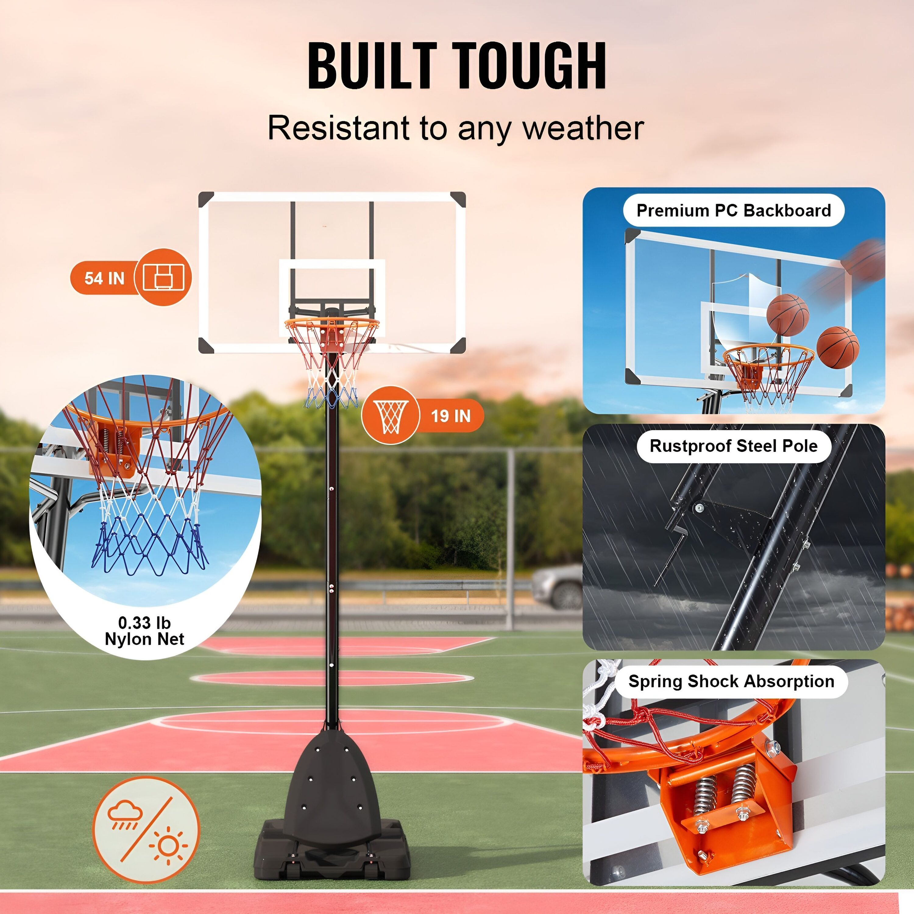 Slickblue D-VO-611189943048 Basketball-System - View #6