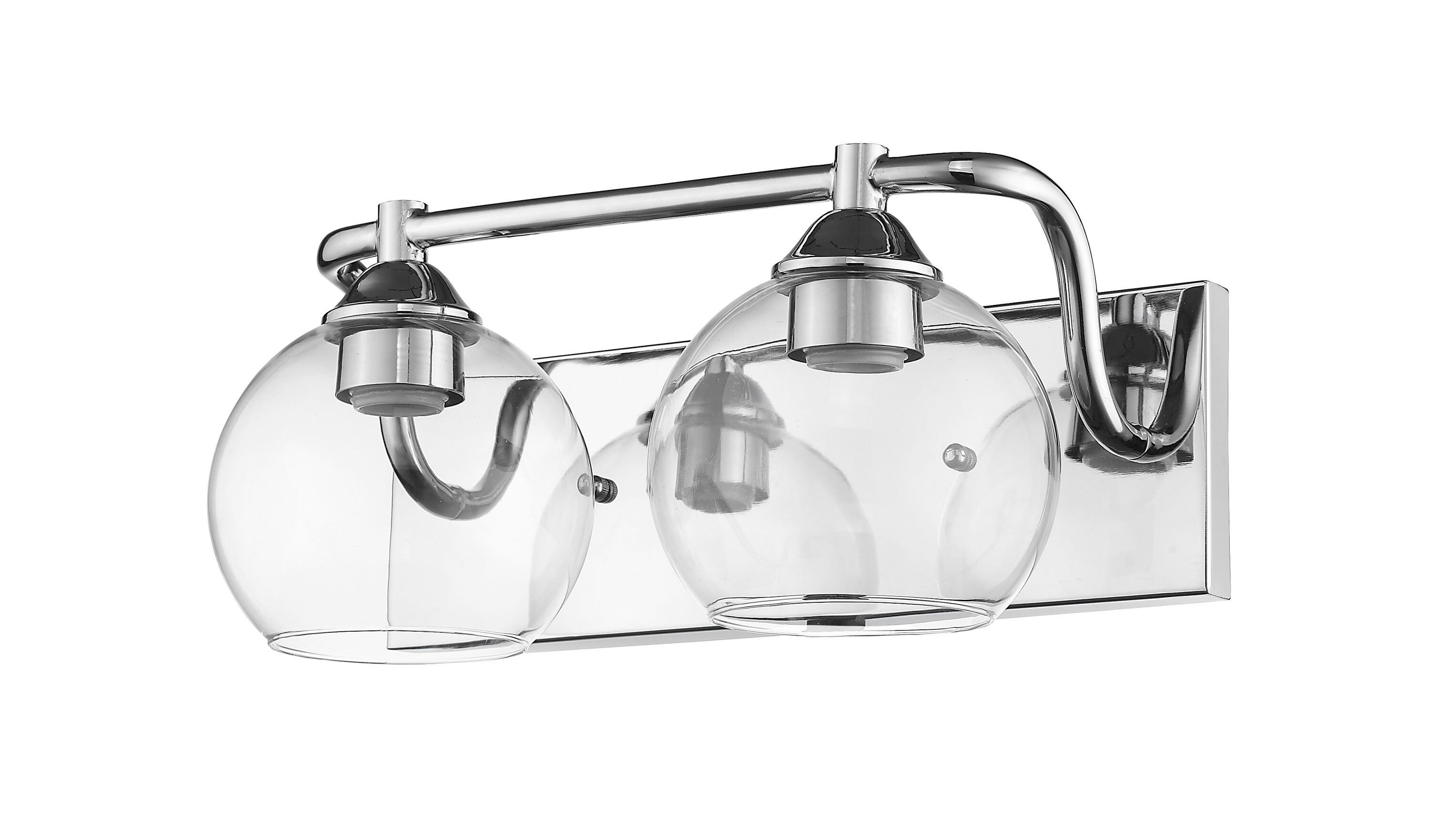 Whitfield Lighting VL5711-2CH 18-in 2-Light Chrome Transitional Vanity Light