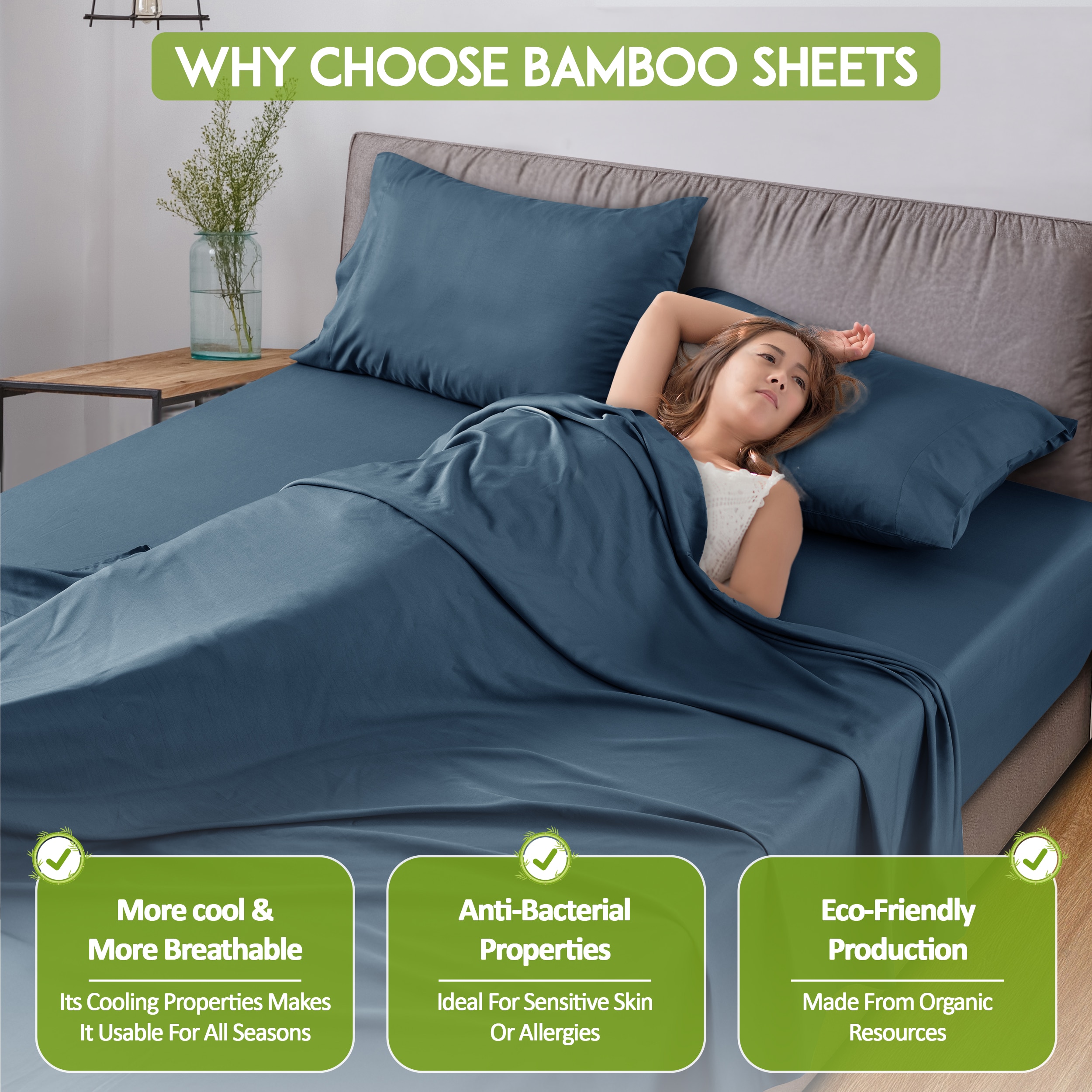 Lux Decor Collection BMB BLD F NVY BLU Sheet-Sets - View #5