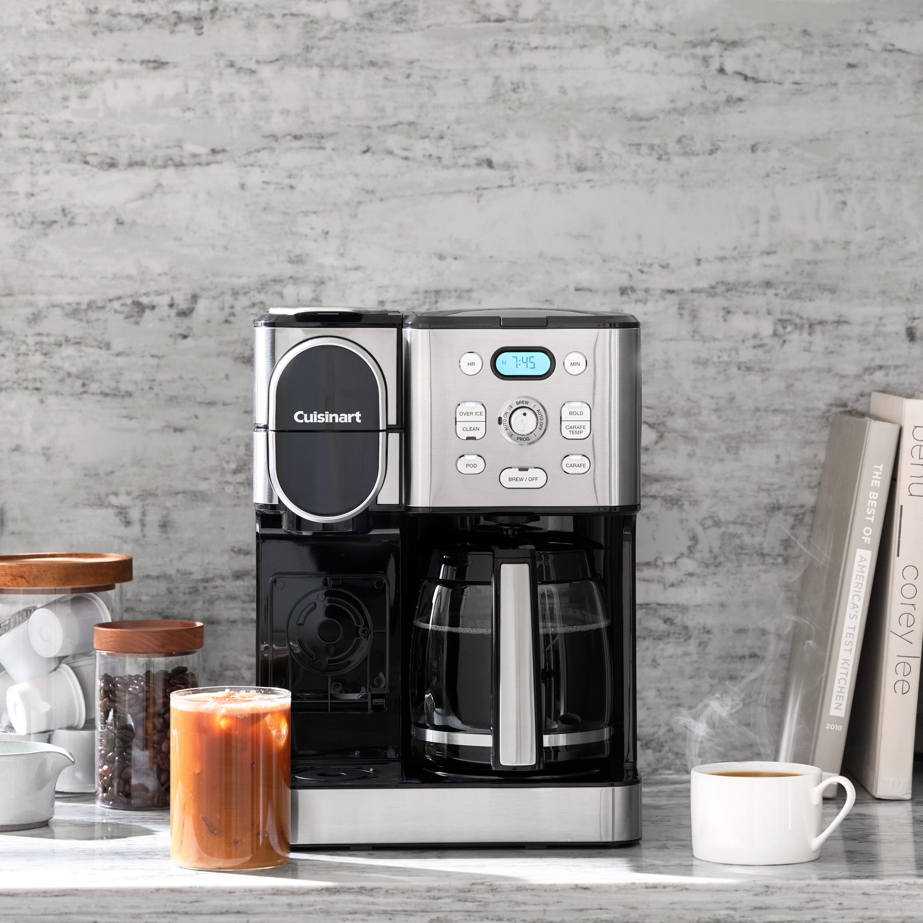 Cuisinart 12-Cup Programmable Combination Coffee Maker with Automatic ...