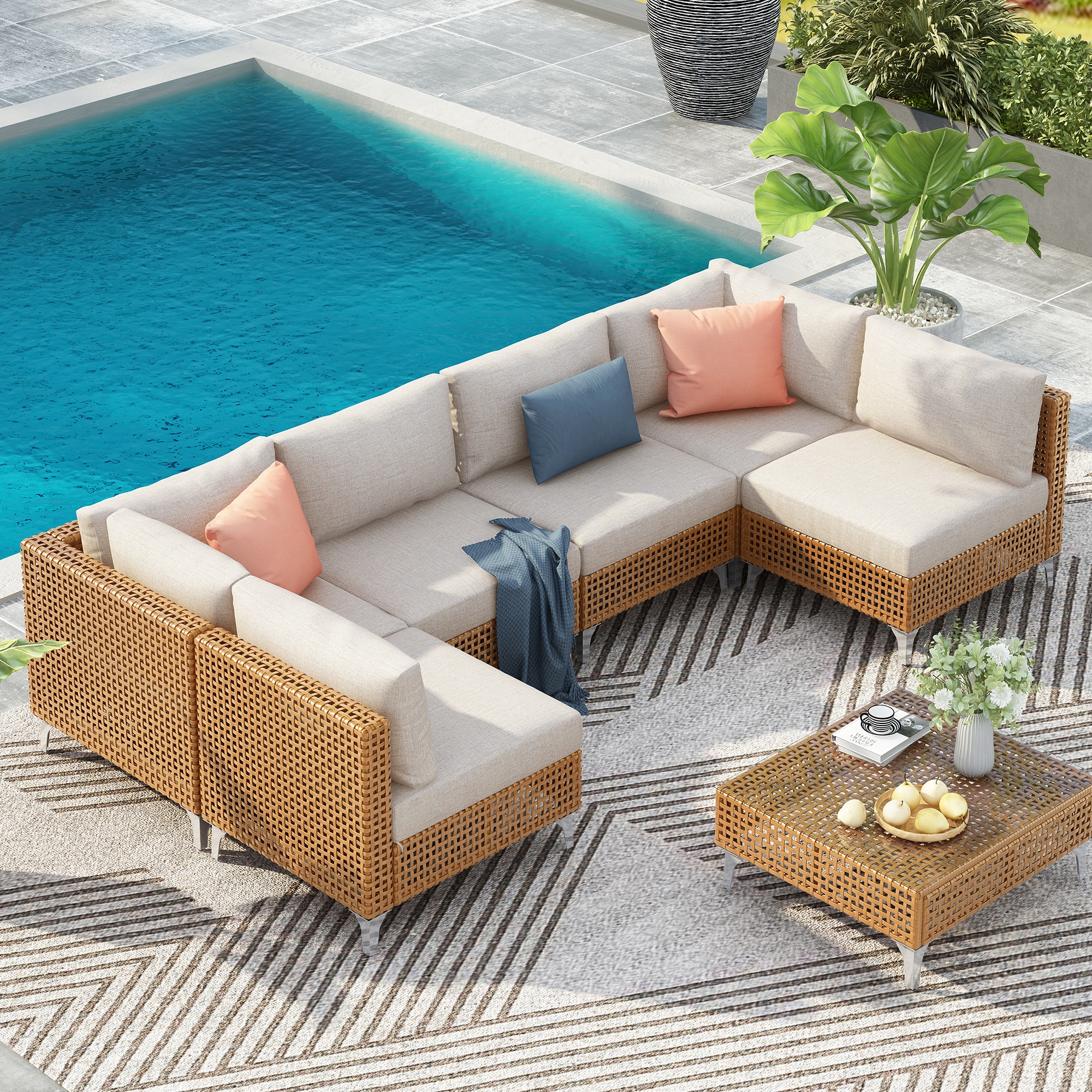 SINOFURN SYA010464WT Patio-Conversation-Sets - View #14