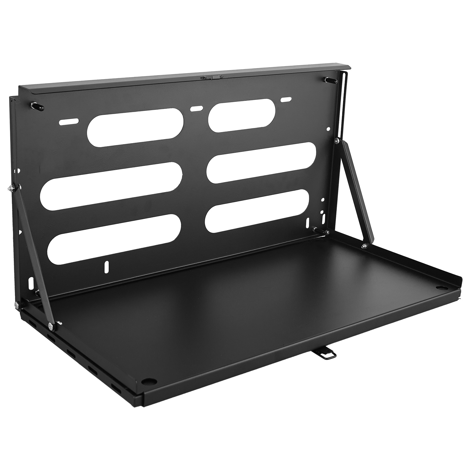 GIVIMO Tailgate Table for Jeep Wrangler JL 2019-Present 88-lb Carbon Steel Foldable Molle Panel Rear Door Drop Down Table Cargo Storage Rack No Drill