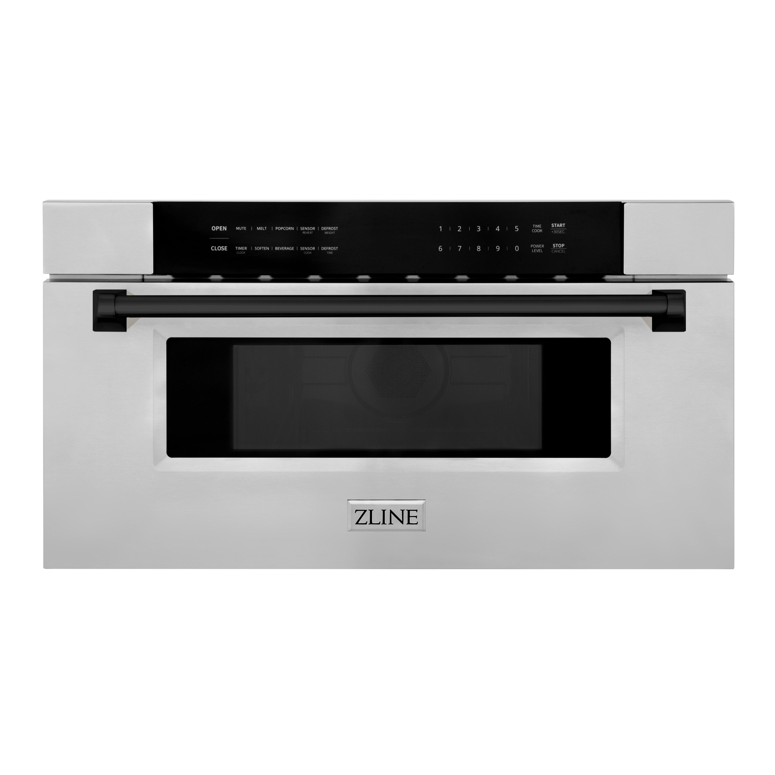 ZLINE KITCHEN & BATH MWDZ-30-MB 29.75-in 1.2-cu ft 1000 -Watt Microwave Drawer ( Stainless Steel with Matte Black Handle )