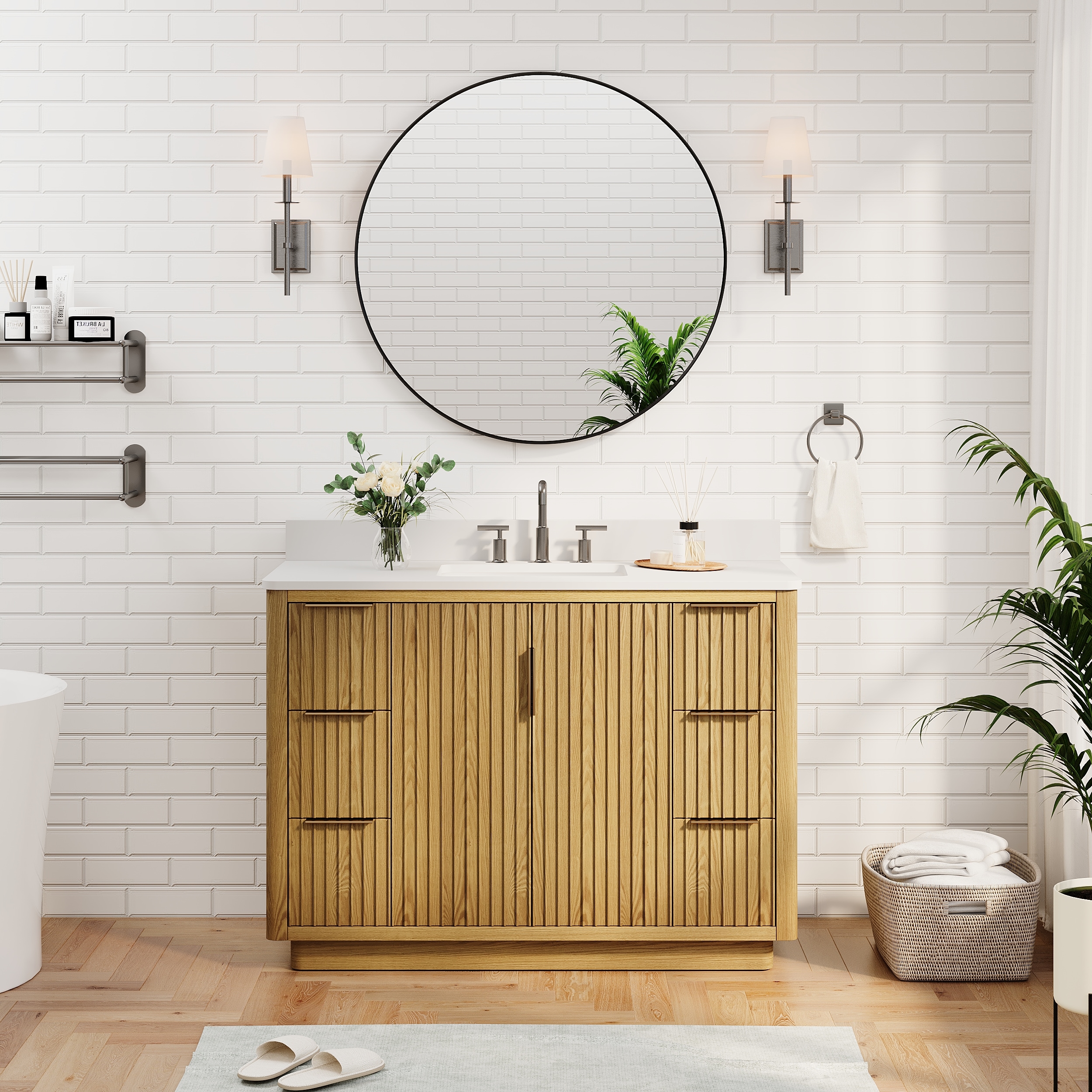 WELLFOR R1MR3636MB Framed-Bath-Mirrors - View #2