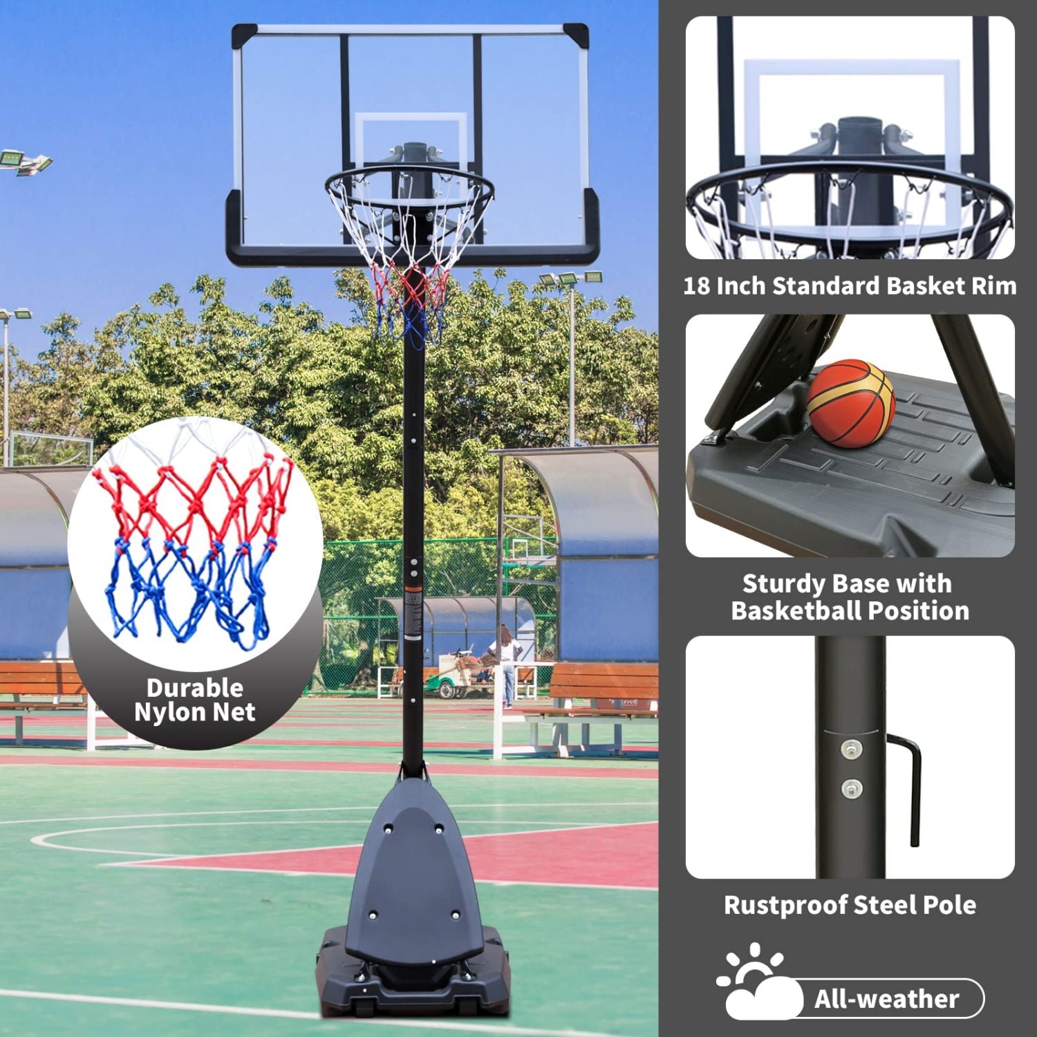 Streamdale Furniture W2031127626 Basketball-System - View #3