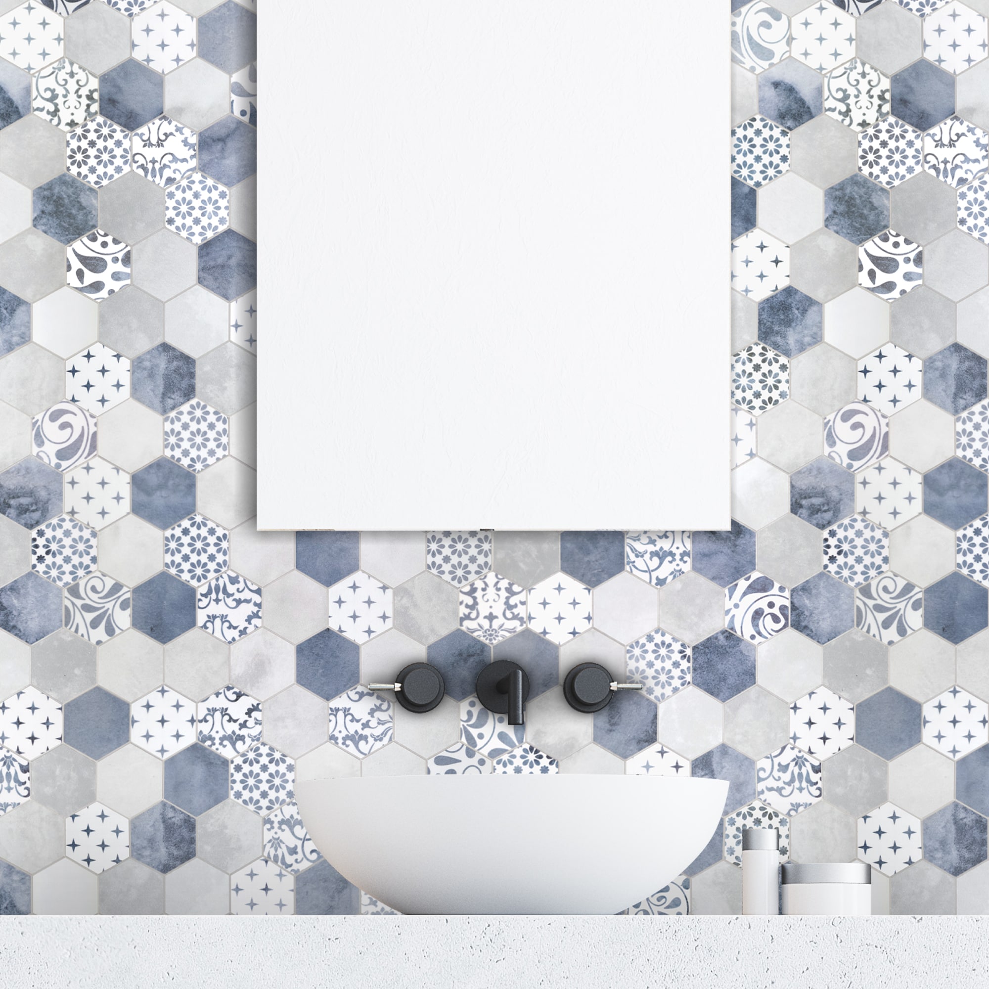 SUNWINGS HEX48-GREY-10 Ceramic-Tile - View #11