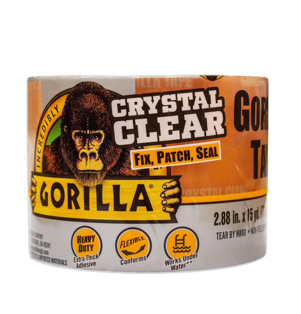 Gorilla Tough and Wide Clear Repair Clear Duct Tape 2.88-in x 15