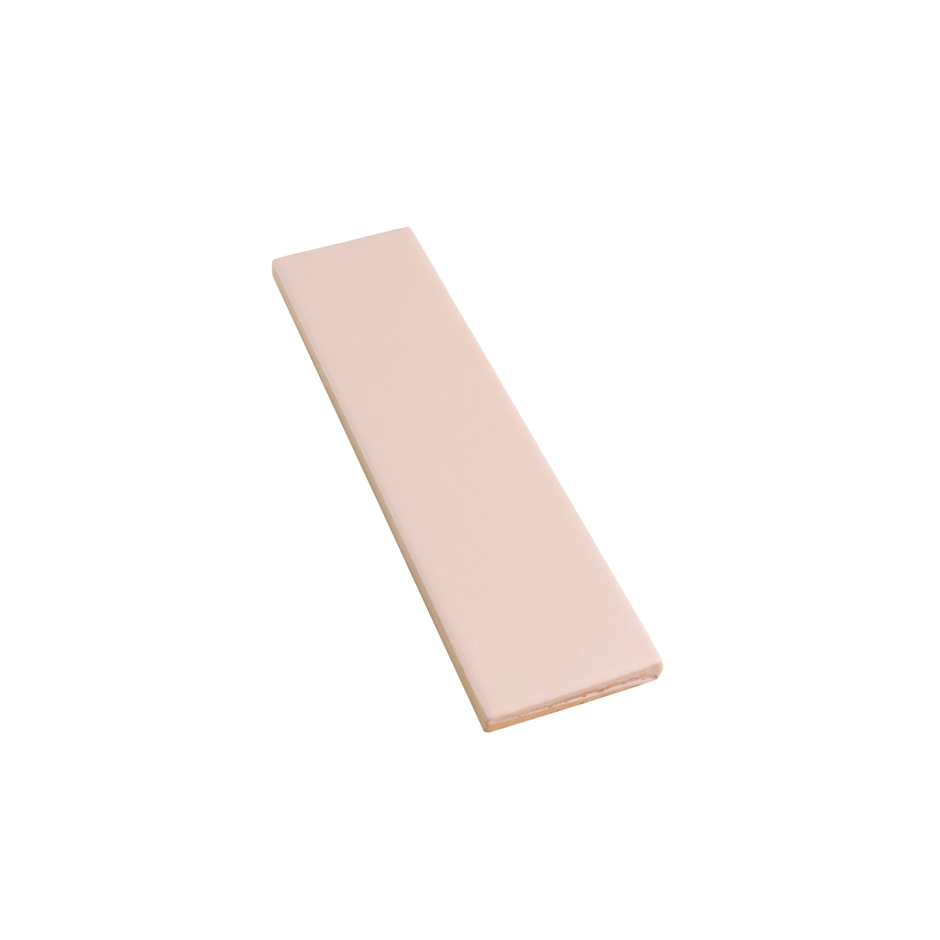 Matte Pink Ceramic Subway Tile 2" x 8"