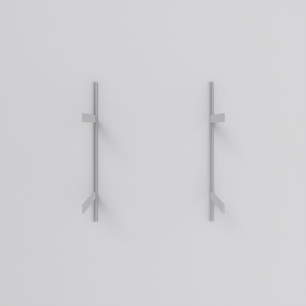 Modern Shelving 6-in D x 24-in L Aluminum Aluminum Rectangular Bracket shelf