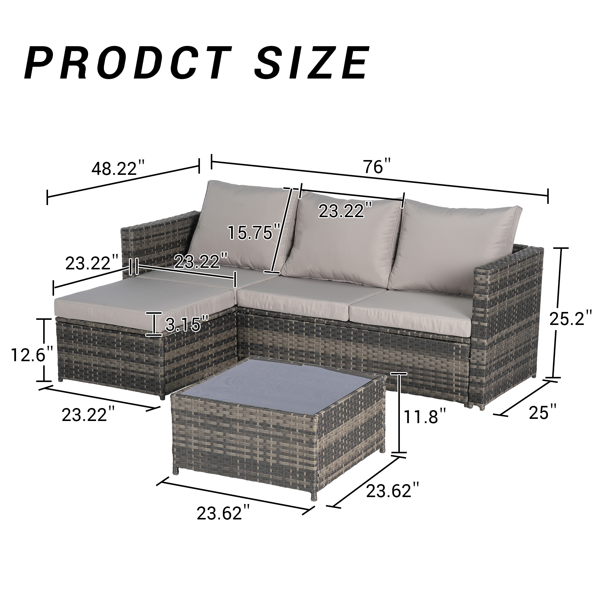 SINOFURN SYB670035BN Patio-Sofas-Daybeds - View #4