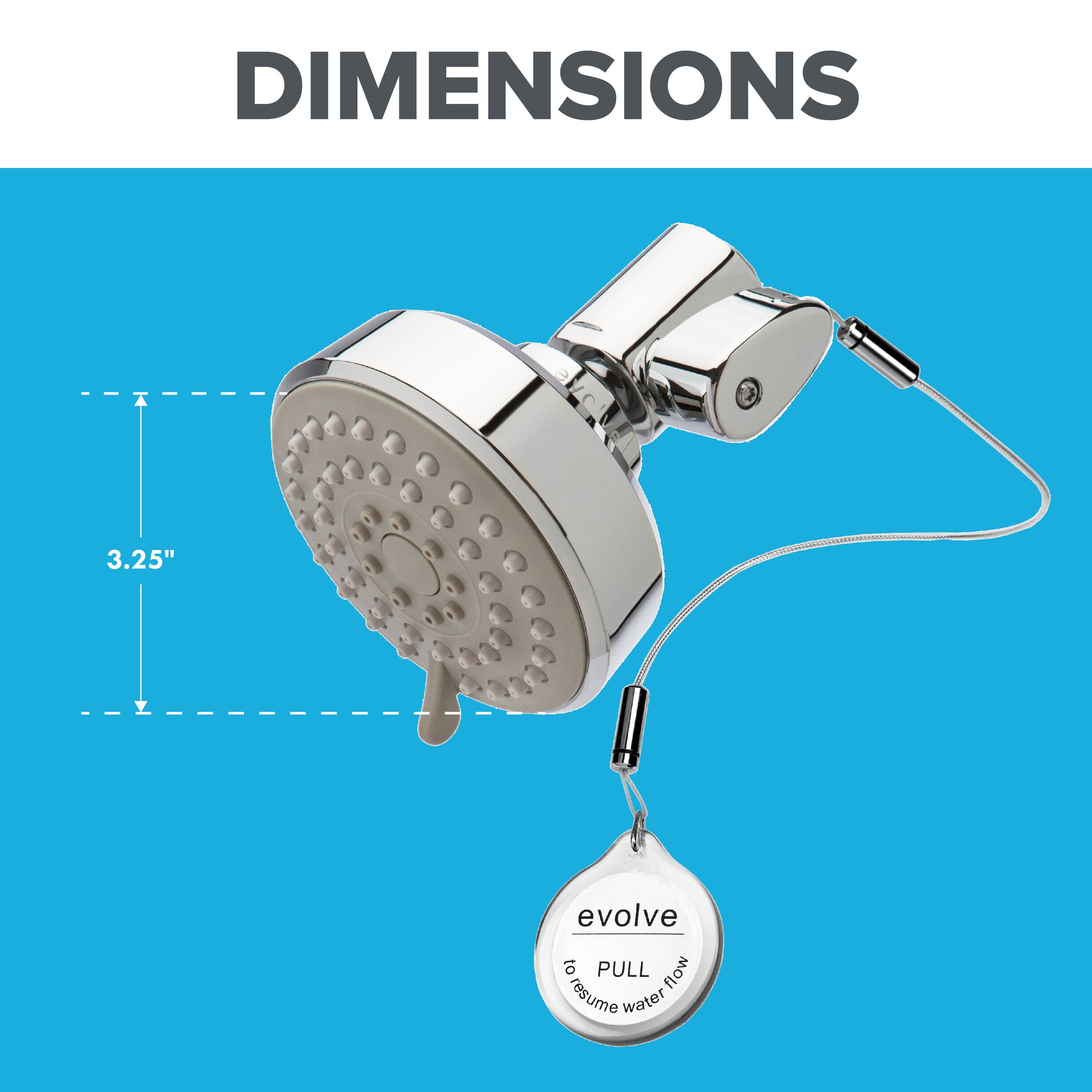 Evolve EV3011-CP125-SB Fixed-Showerhead - View #7