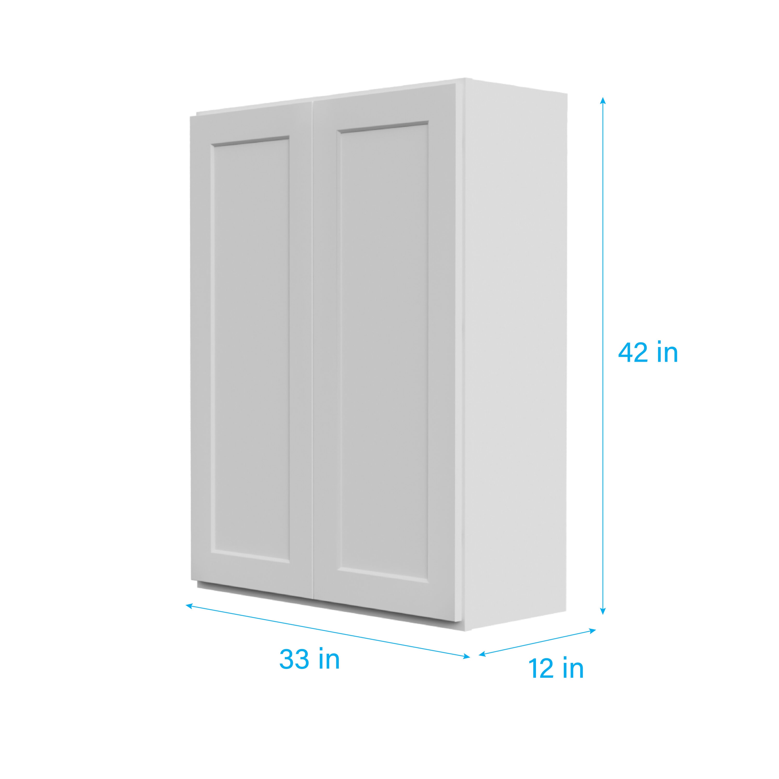 RELIABILT Fairplay 33-in W x 42-in H x 12-in D White Painted Wall