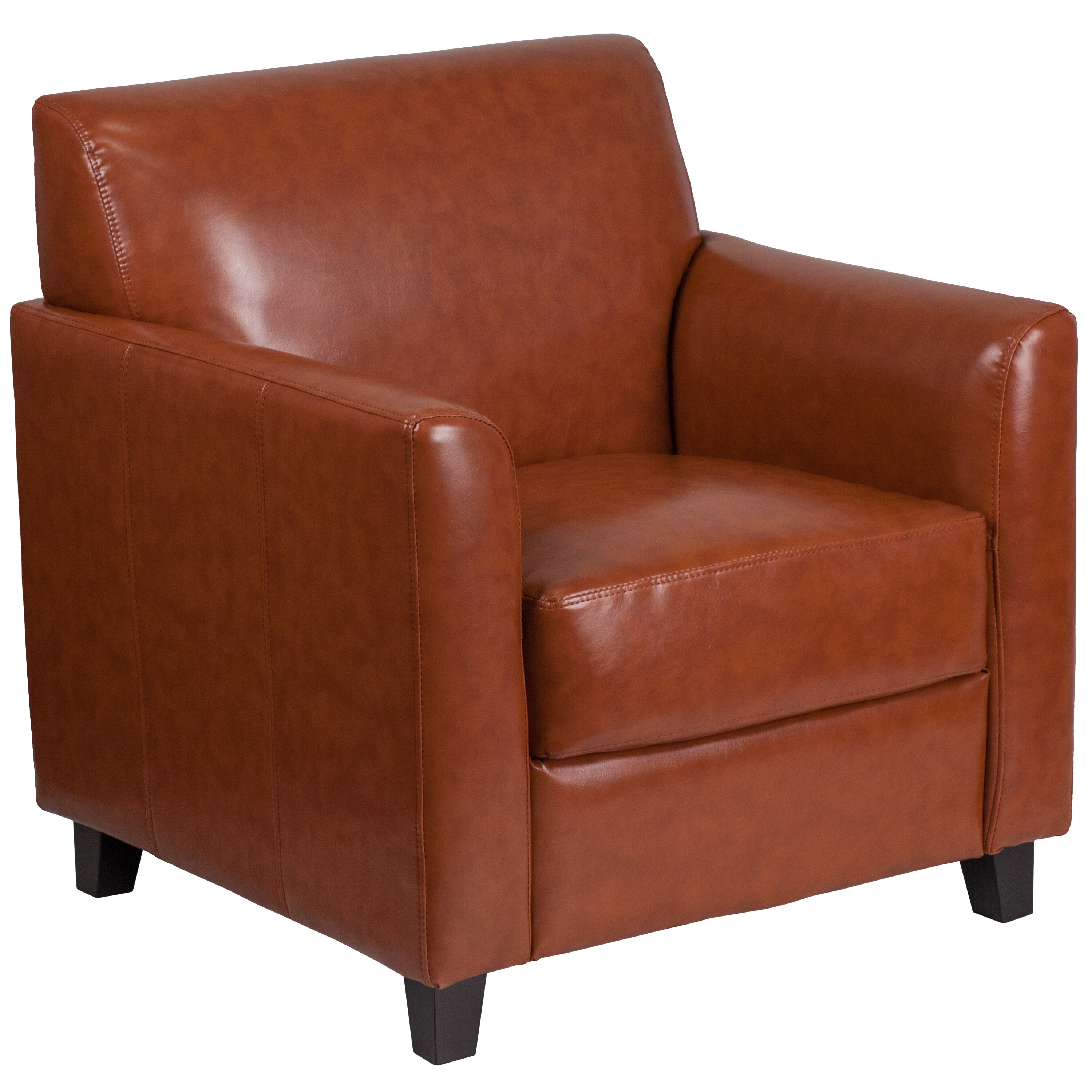 faux leather cocktail chair