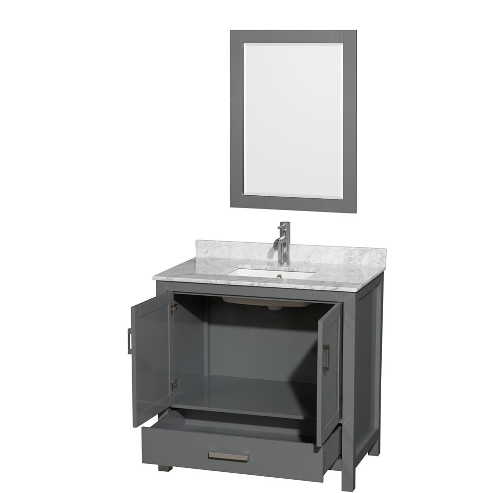 Wyndham Collection WCS141436SKGCMUNSM24 Bath-Vanity-Combo - View #2