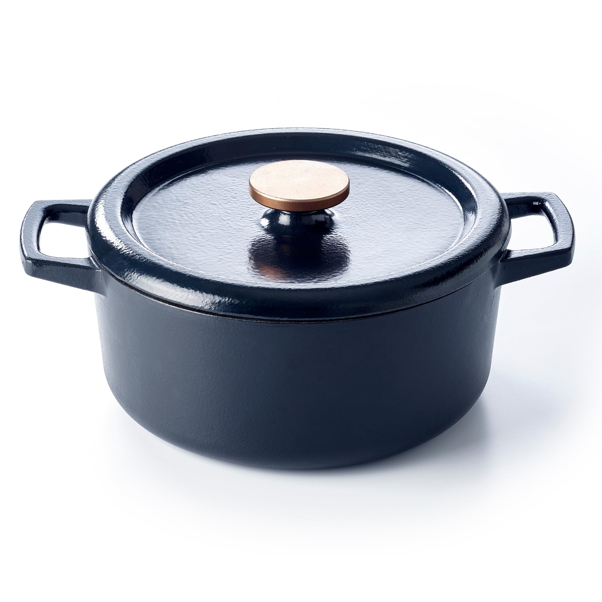 alva Nori 5-qt Round Enameled Cast Iron Dutch Oven with Lid Oven Safe