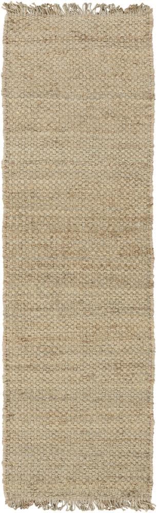 Surya Tropica 2 X 10 (ft) Jute Khaki Indoor Solid Runner Rug at Lowes.com