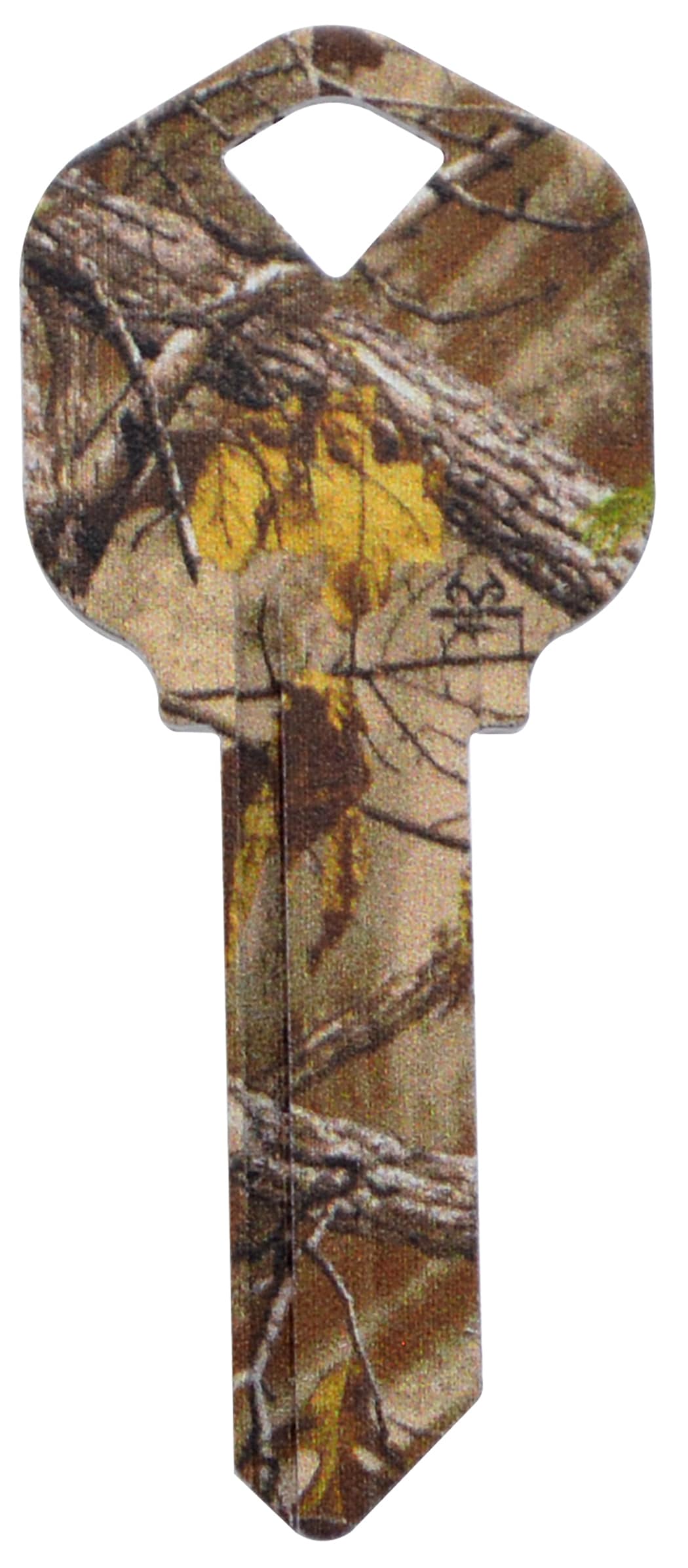 Hillman 713154 Camoflauge Decorative Key Brass House/Entry Key Blank