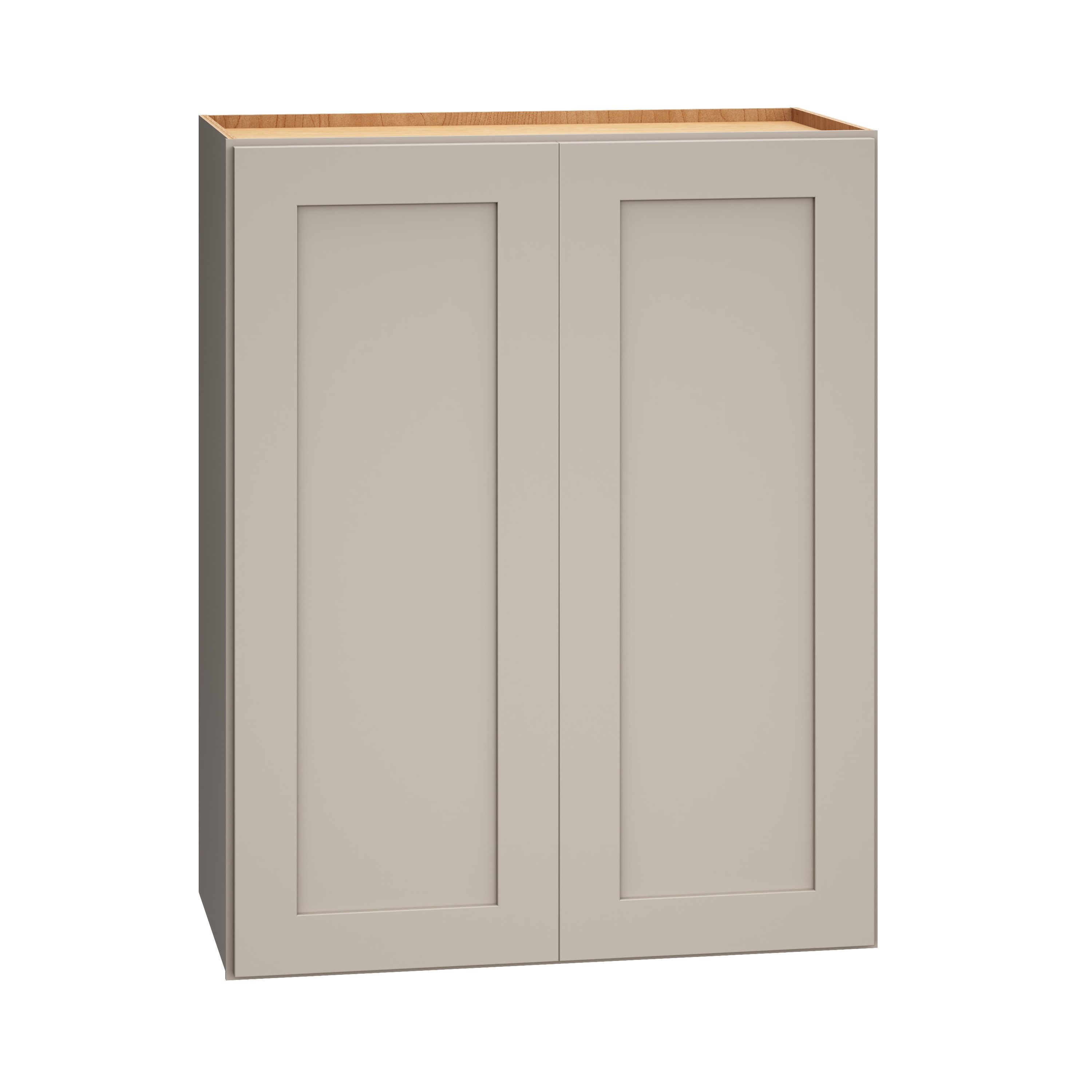 RELIABILT 333 W2430 Pinnacle 24-in W x 30-in H x 12-in D Gray Wall Fully assembled Plywood Cabinet (Recessed Panel Slab)