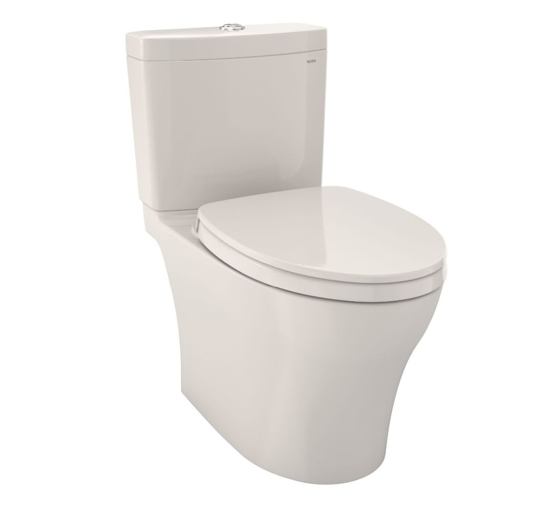 TOTO MS446124CEMFGN-12 0 Dual Flush Elongated Standard height Soft Close 2-piece Bidet 12-in Rough-In WaterSense Labeled 1.28 GPF