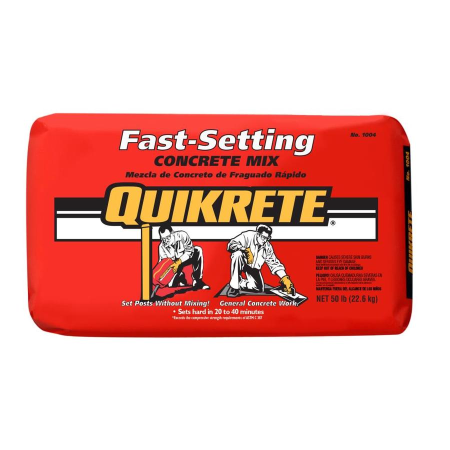 QUIKRETE 50-lb Fast Setting Concrete Mix in Gray | 100450