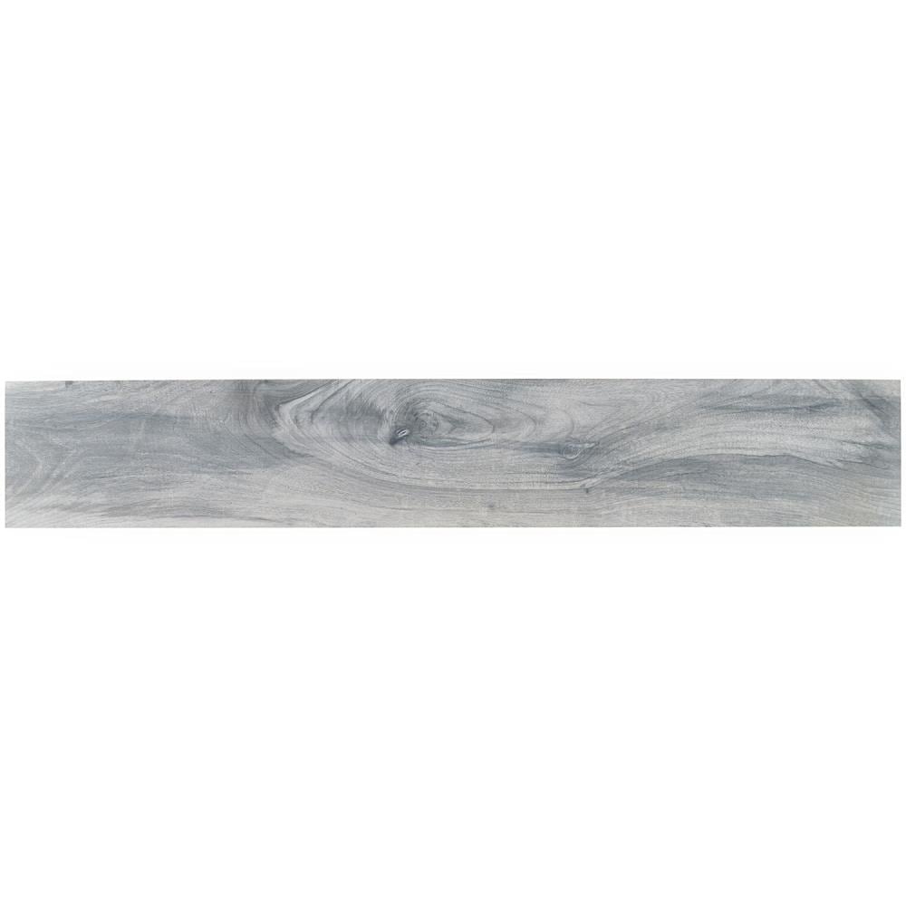 Artmore Tile EXT3RD105461 Sample- Peruvian Gray 4-in x 8-in Polished Porcelain Wood Look Floor and Wall Tile