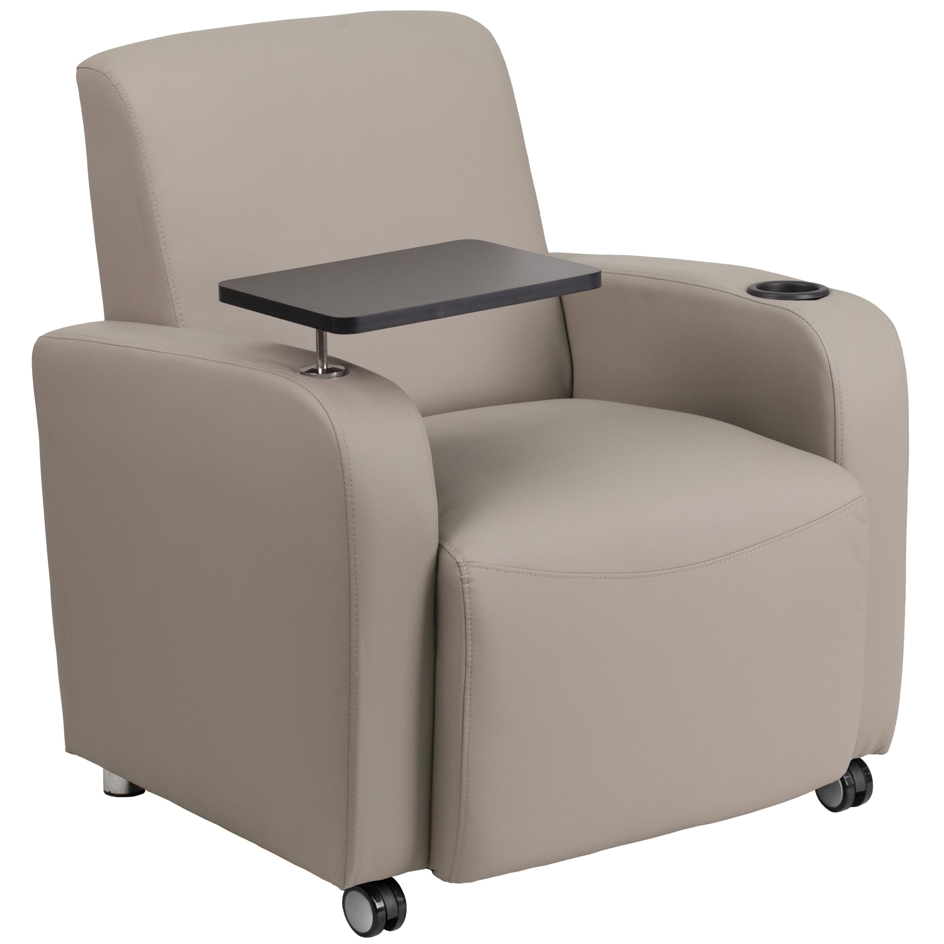 Flash Furniture 889142011781 Modern Gray Faux leather Accent Chair