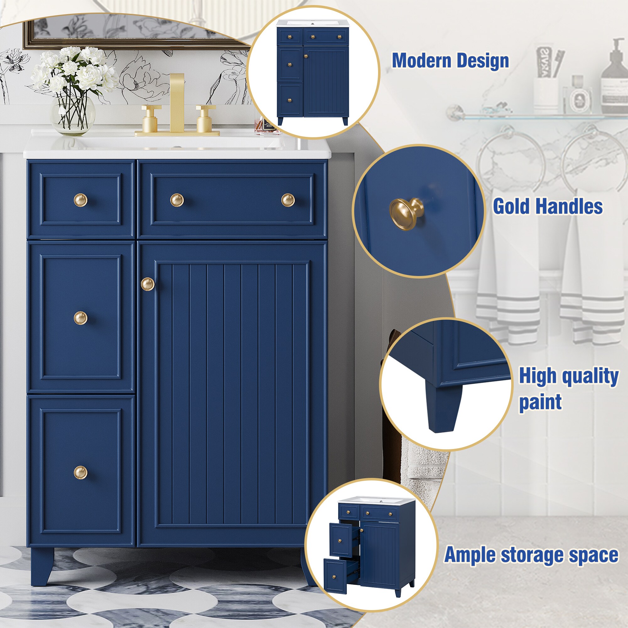 BEARSOLIM DJYC-WF532034AAC Bath-Vanity-Combo - View #5