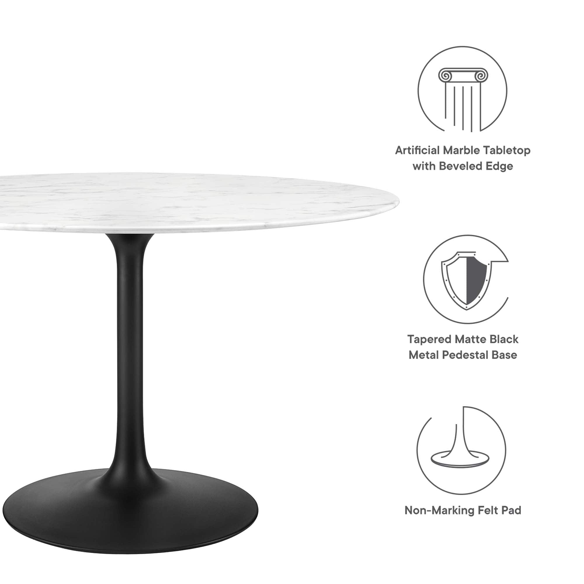 Modway EEI-3527-BLK-WHI Dining-Tables - View #2