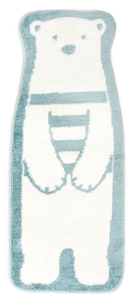 Fabbrica Home MS-001D Kawaii Animal Mats Microfiber Polar Bear Rectangular Indoor Animal print Throw rug
