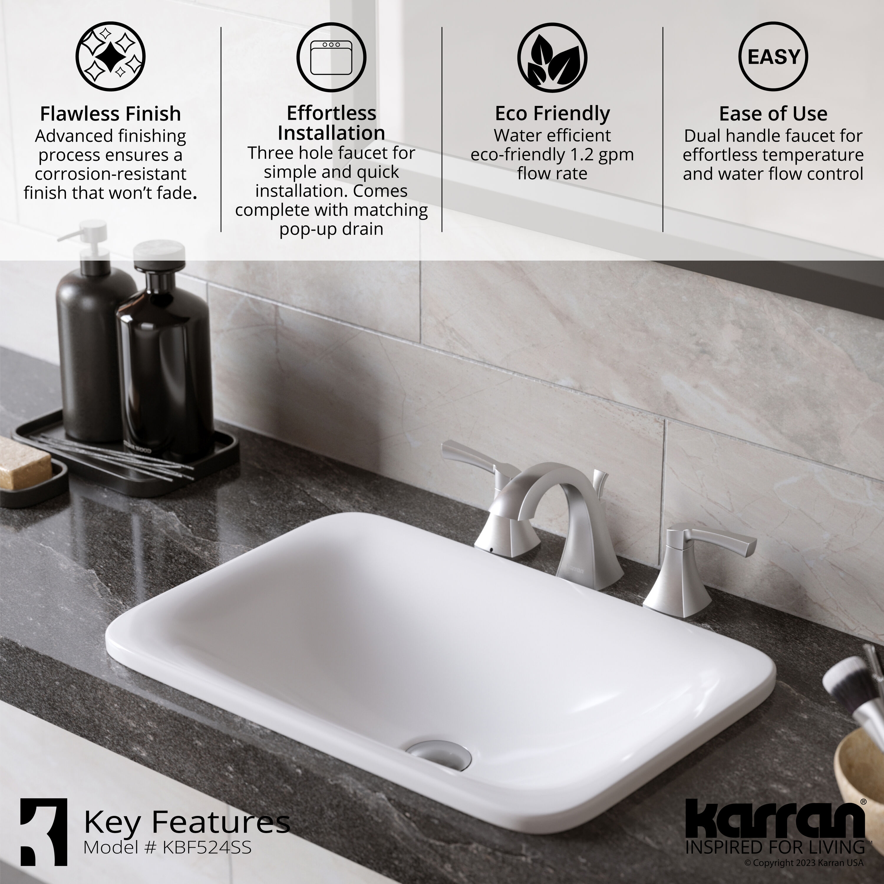 Karran KBF524SS Lavatory-Faucets - View #6