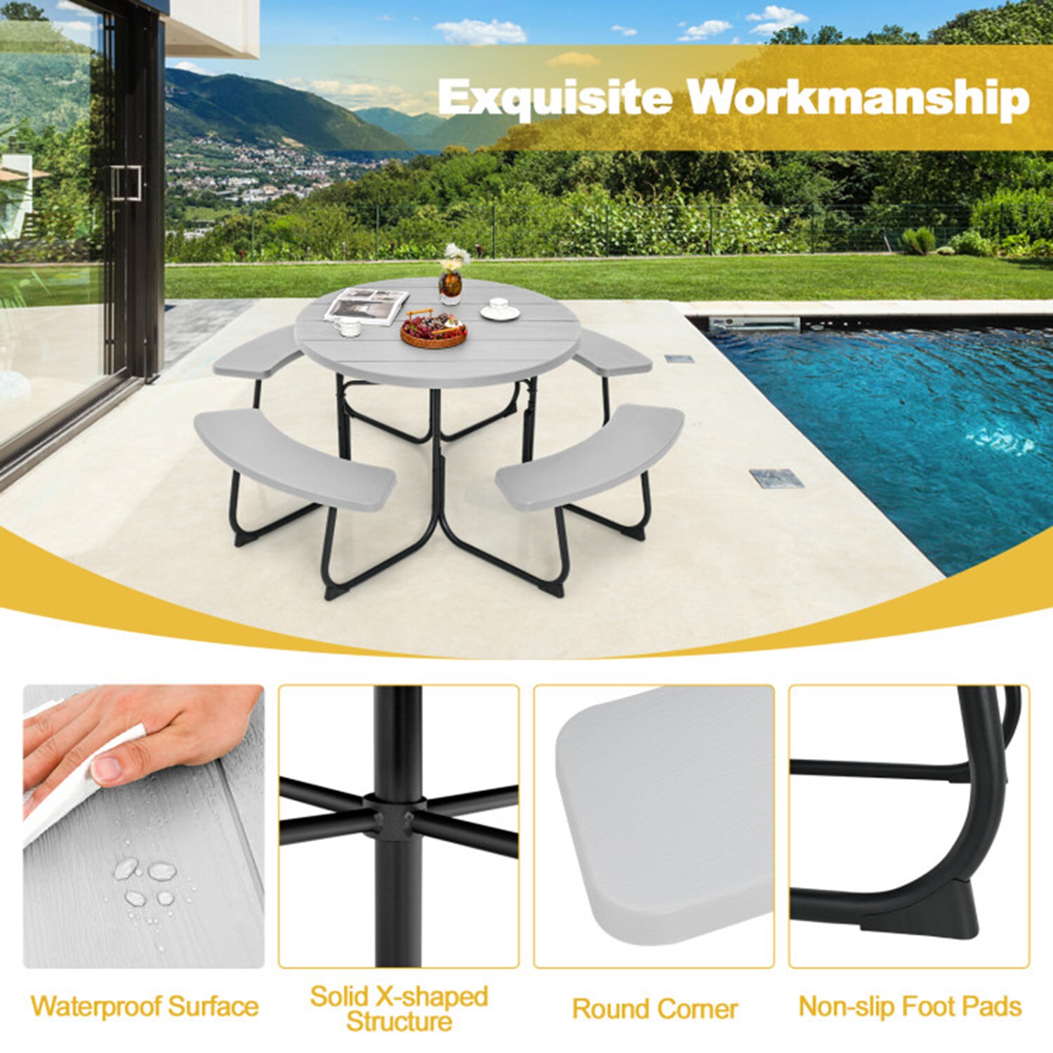 Mondawe 65NY-HY Picnic-Tables - View #5