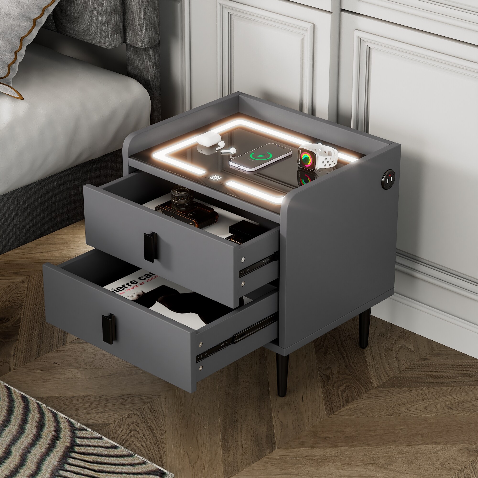 ModernLuxe L-WF299743AAE nightstands - View #3