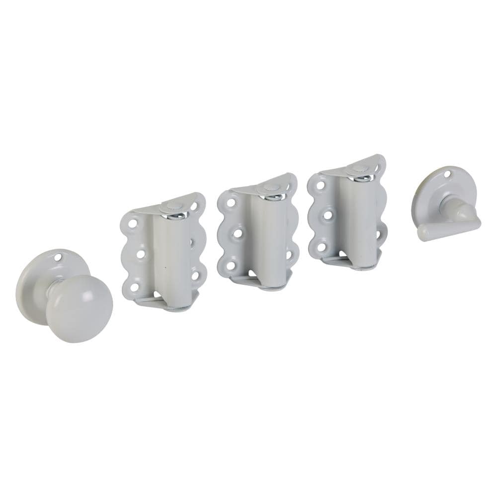 National Hardware White Steel Screen/Storm Door Hardware Kit N100-019 ...