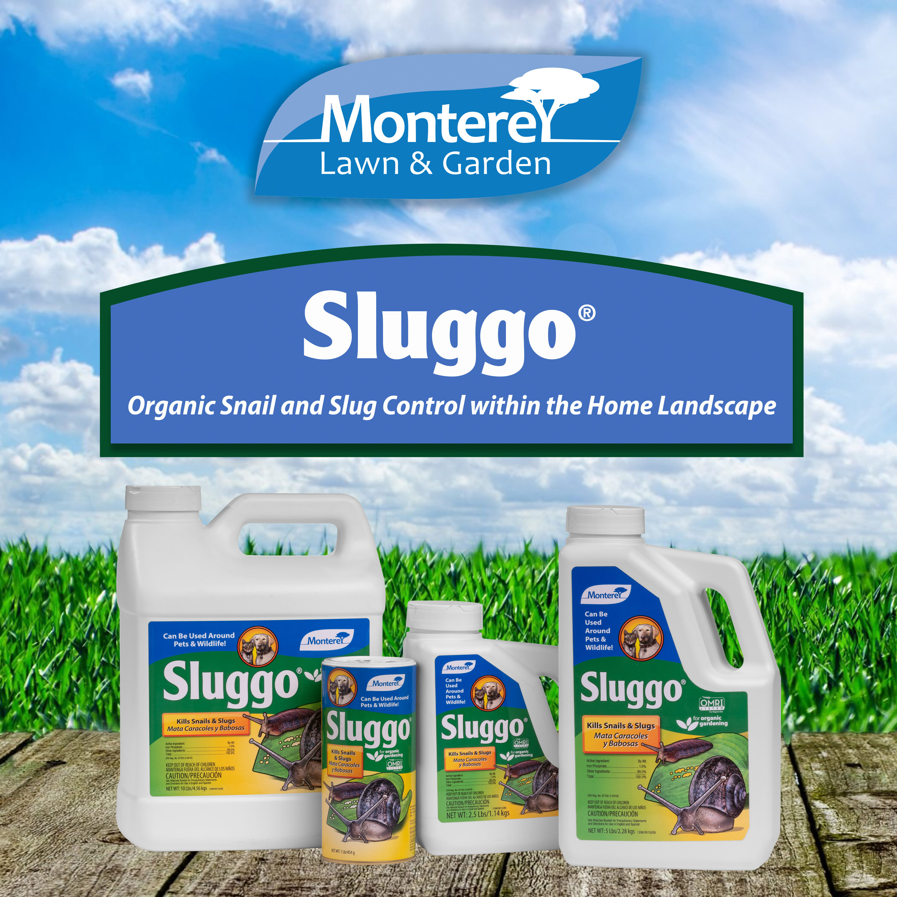  Monterey 2.5 lbs Sluggo Plus Spinosad : Fertilizers : Patio,  Lawn & Garden