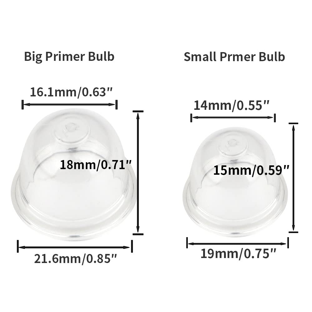 KIWDZFU Small Engine Fuel Line Primer Bulb Kit with Fuel Filters and ...