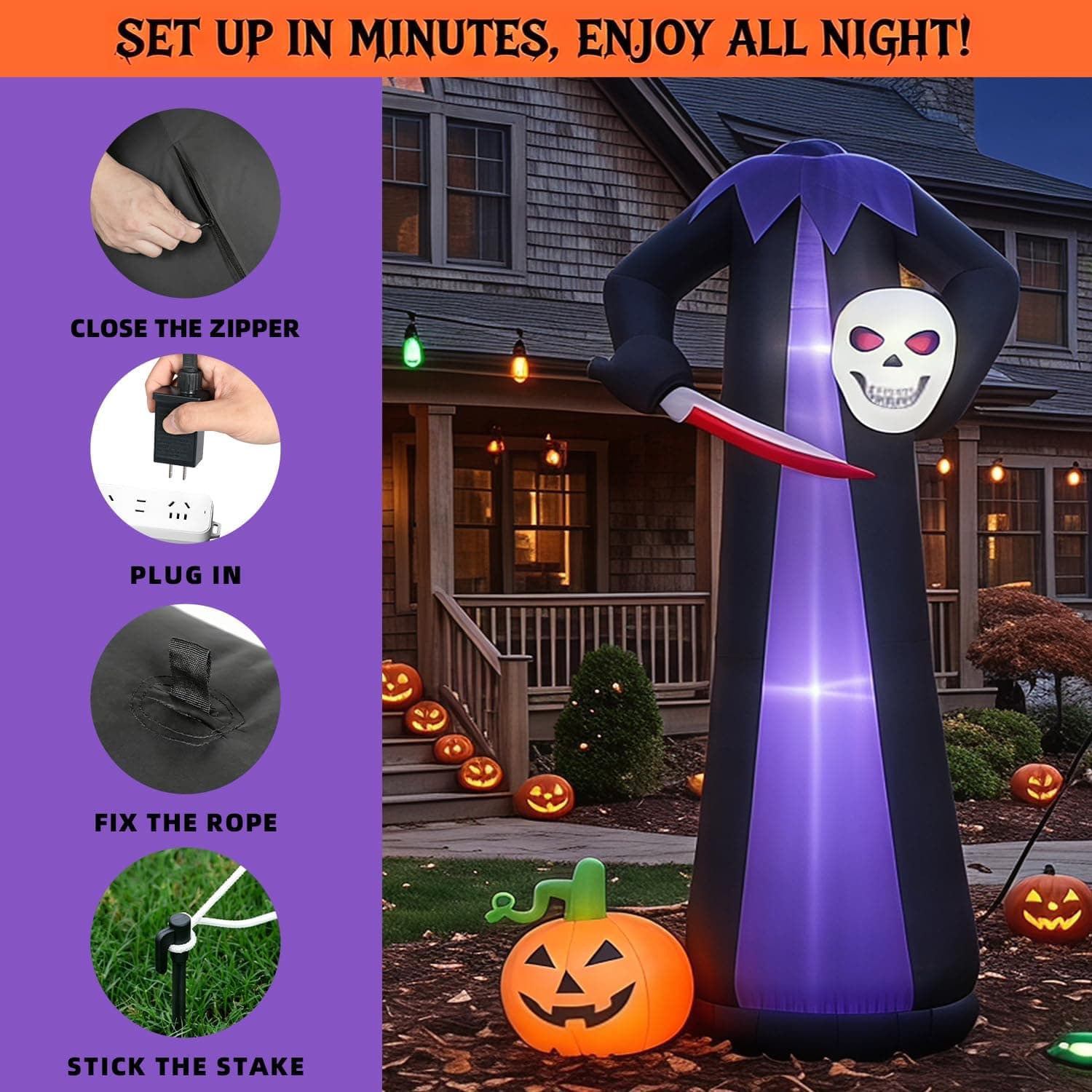 OGETFUUR L5ZQYA819HDI14 Outdoor-Halloween-Decor - View #6