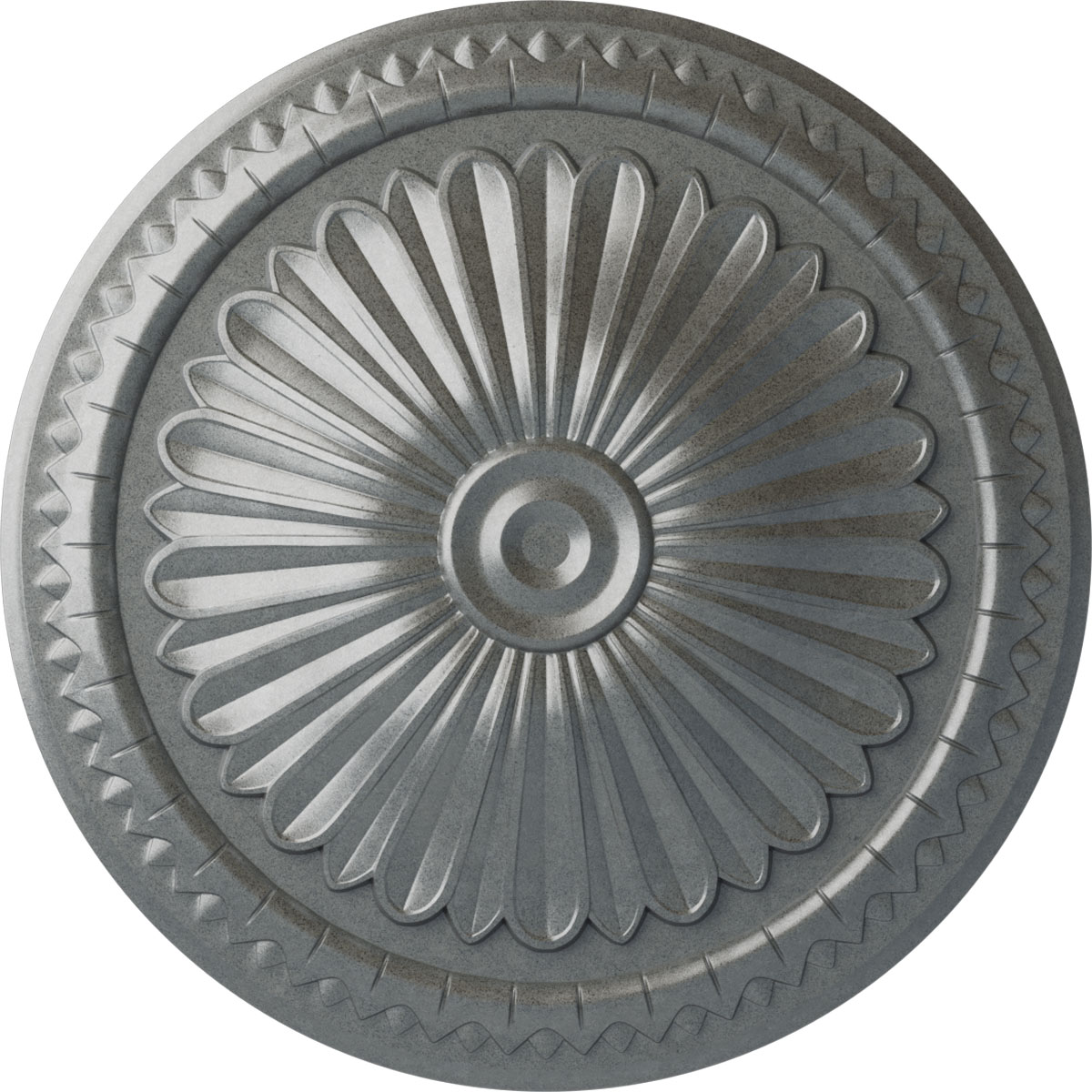 Ekena Millwork CM14AXPLS Alexa 15-in W x 15-in L Painted Platinum Polyurethane Whole Ceiling Medallion
