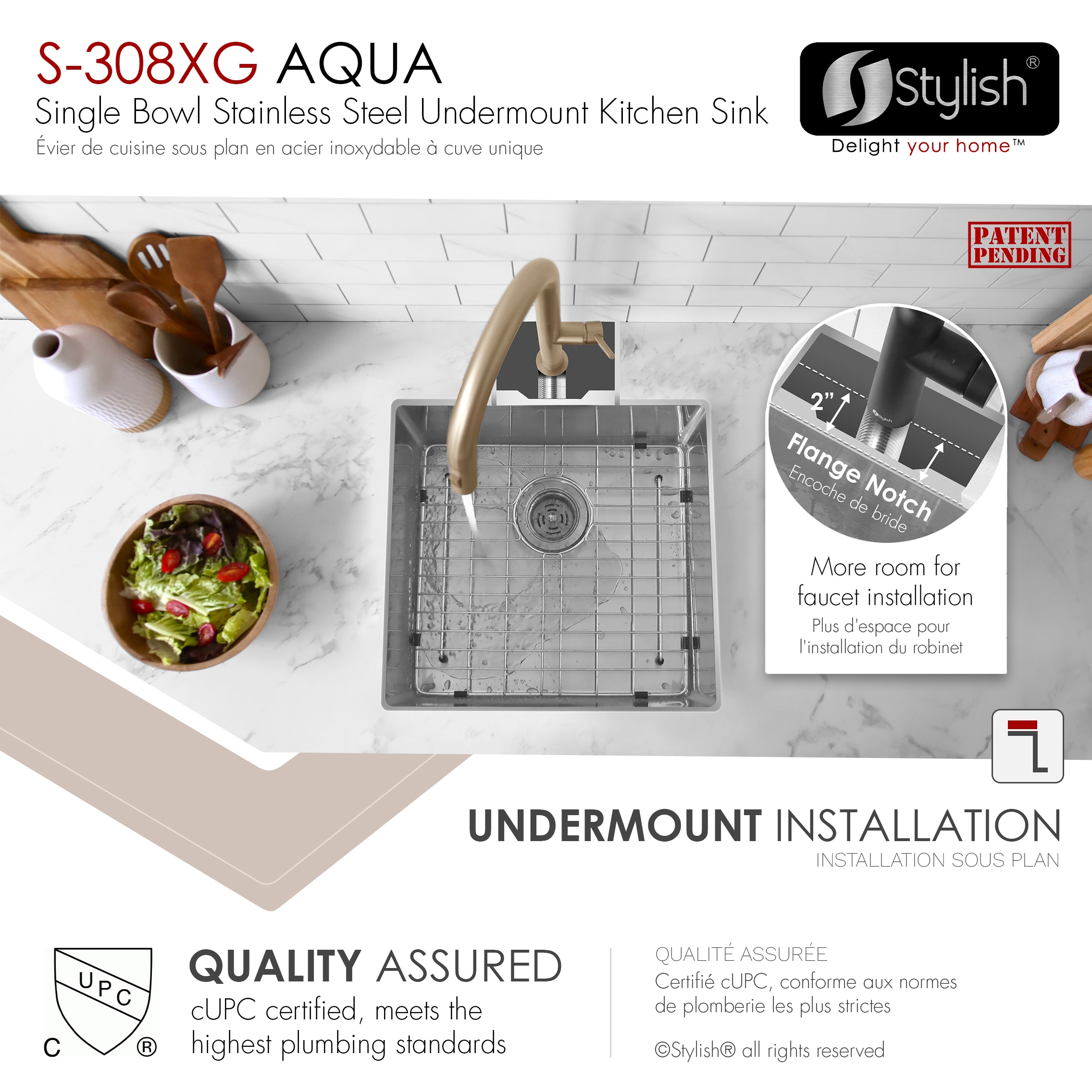 Stylish S-308XG1 Kitchen-Sinks - View #5