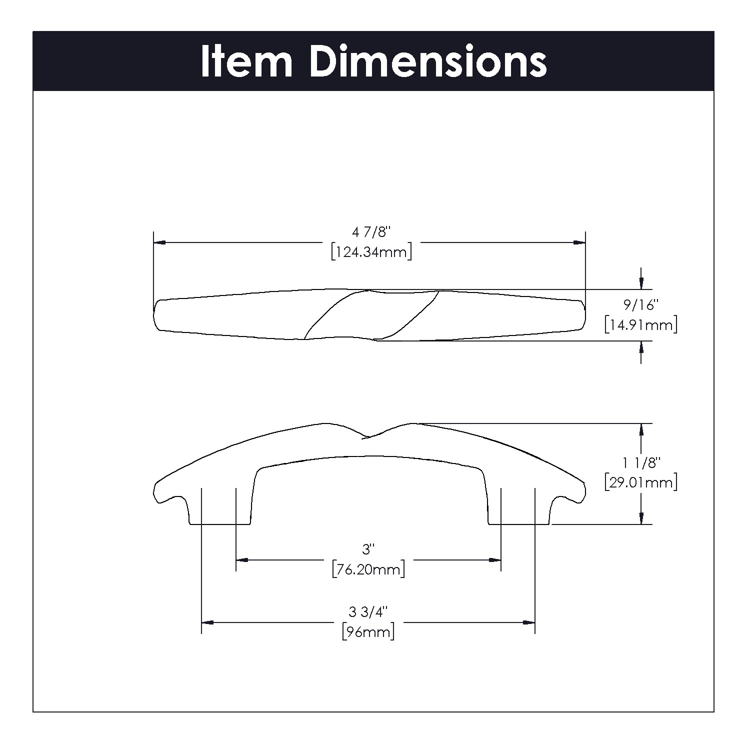 Hickory Hardware HH74728-ITN Cabinet-Pulls - View #9