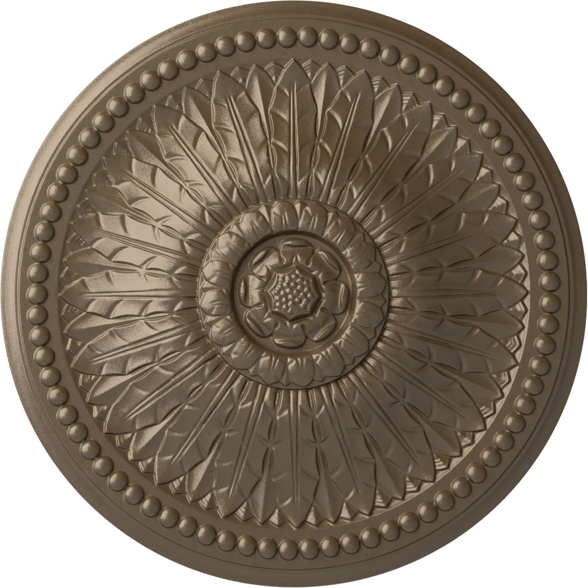 Ekena Millwork CM29SPWSS Springtime 29.375-in W x 29.375-in L Warm Silver Polyurethane Ceiling Medallion