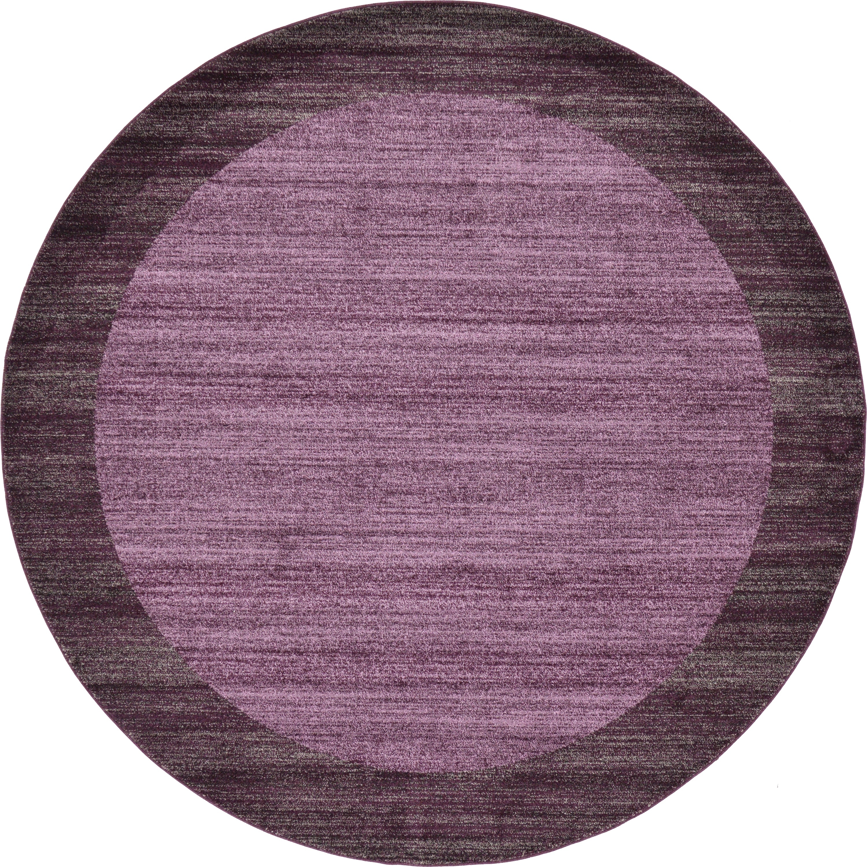 Unique Loom 3132116 Abigail Del Mar 8 x 8 (ft) Loomed Polypropylene Violet/Ivory Round Indoor Border Area rug