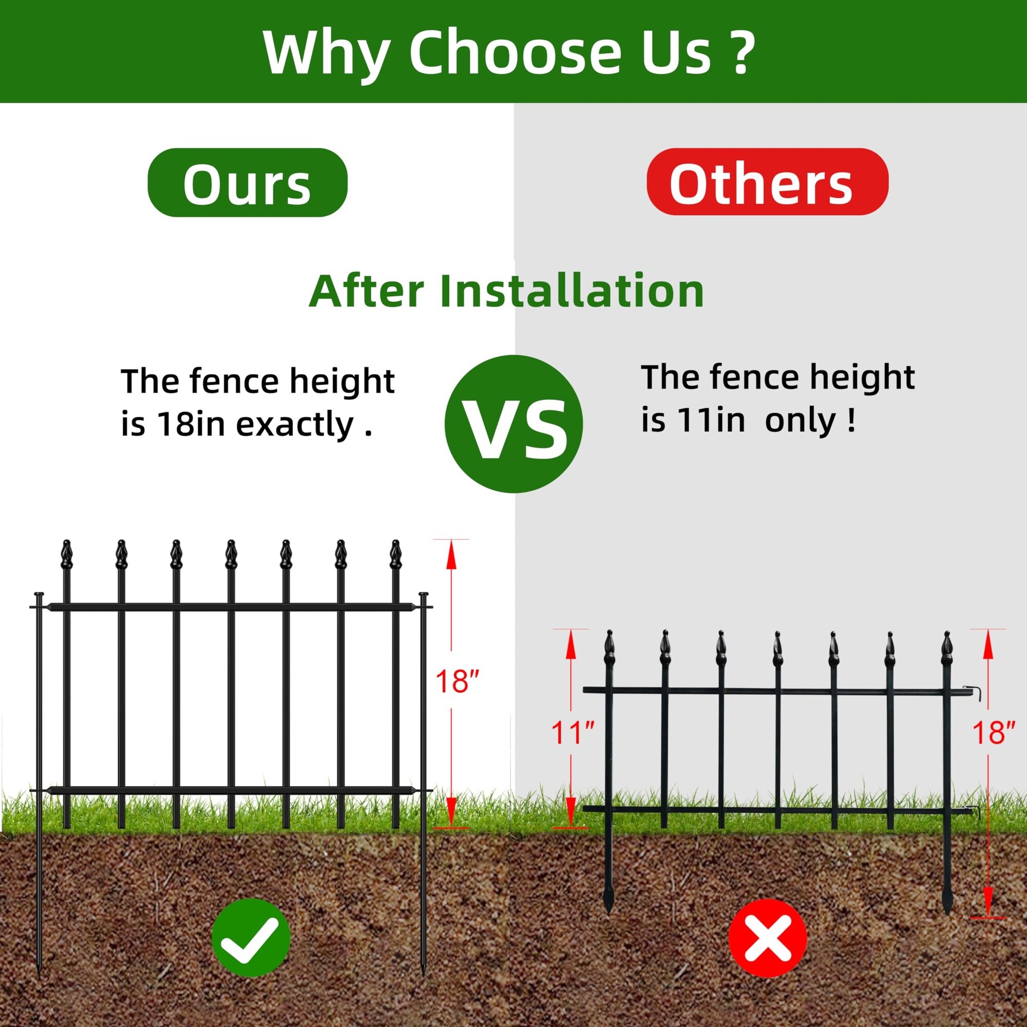 Afoxsos LAF0304F07 Garden-Utility-Fencing - View #3