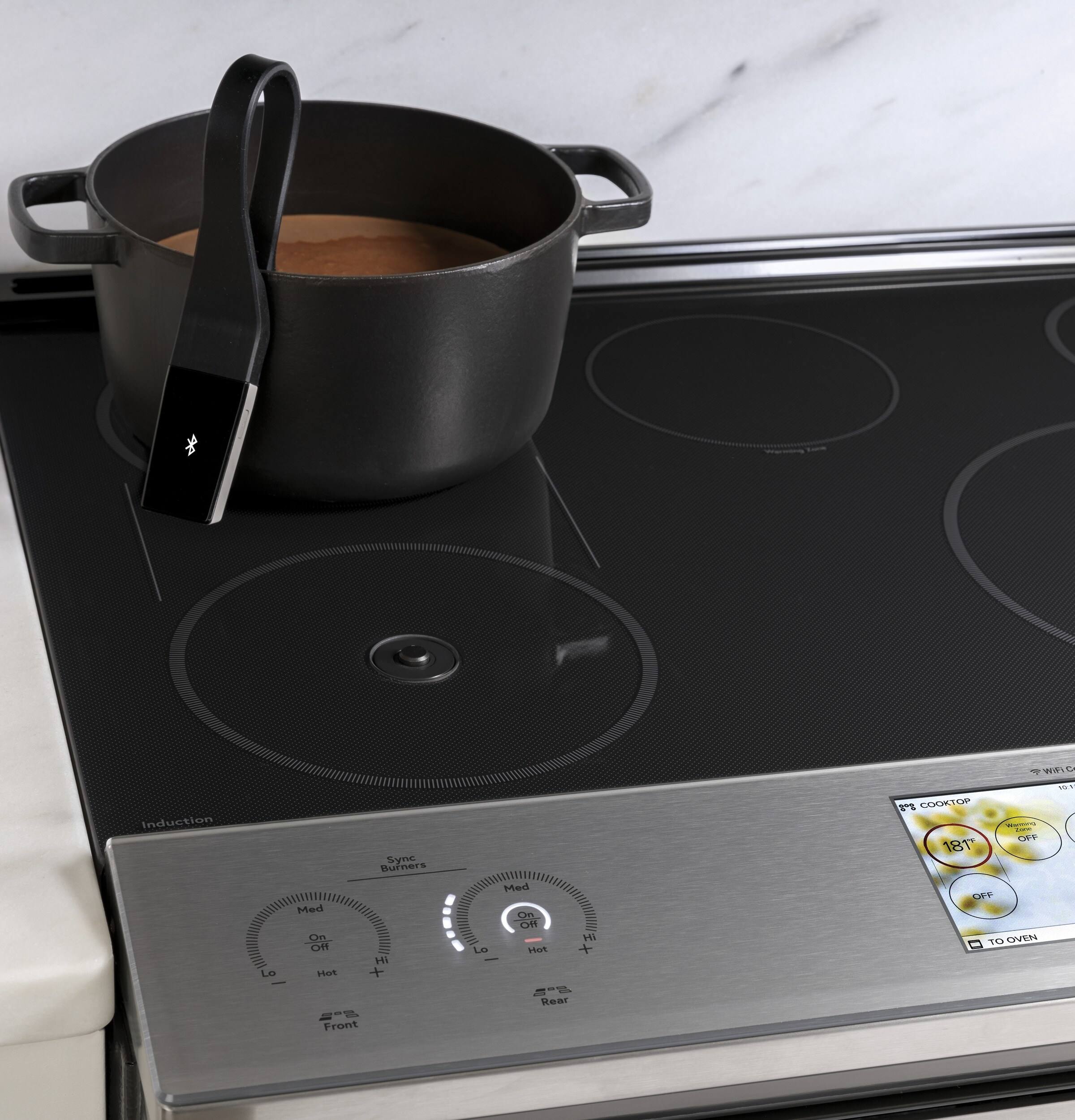 Cafe Induction Cooktop Bluetooth Cooking Probe (Black) in the