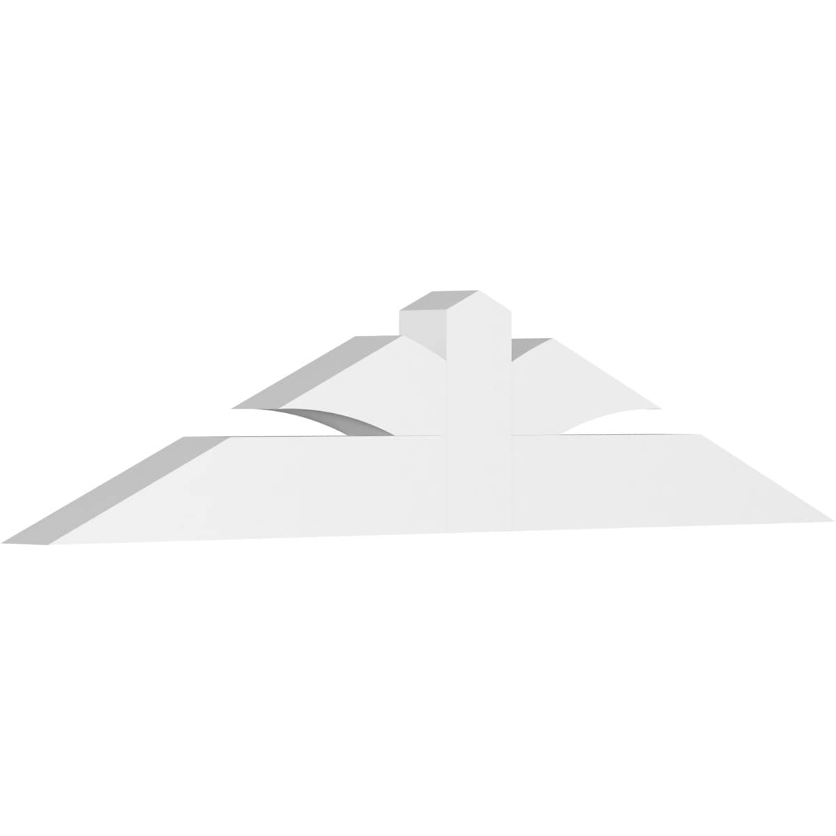 Ekena Millwork GBP072X15X0406RIC00 Richland White PVC Gable bracket